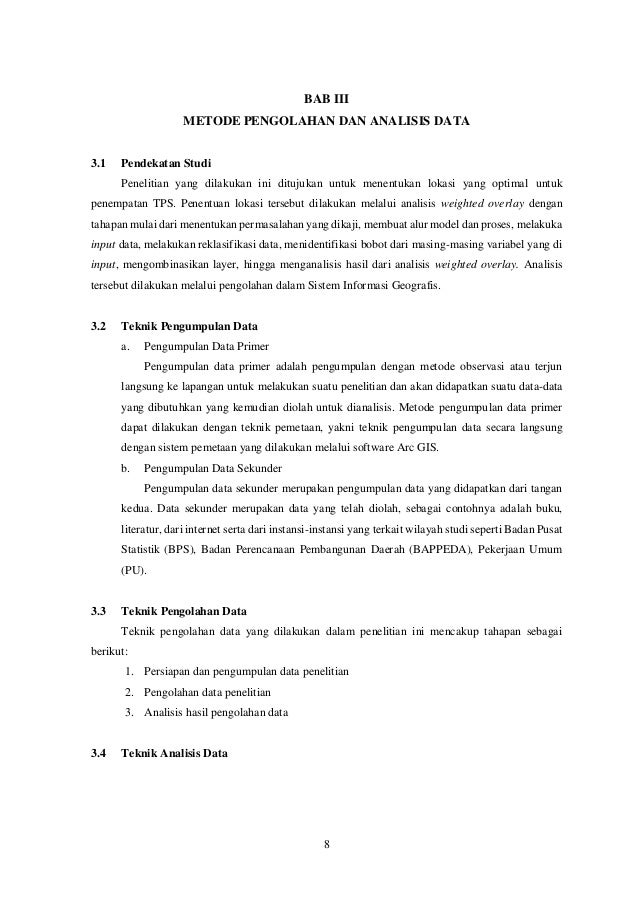 Analisis Pemodelan Lokasi Tps Kecamatan Banyumanik Semarang