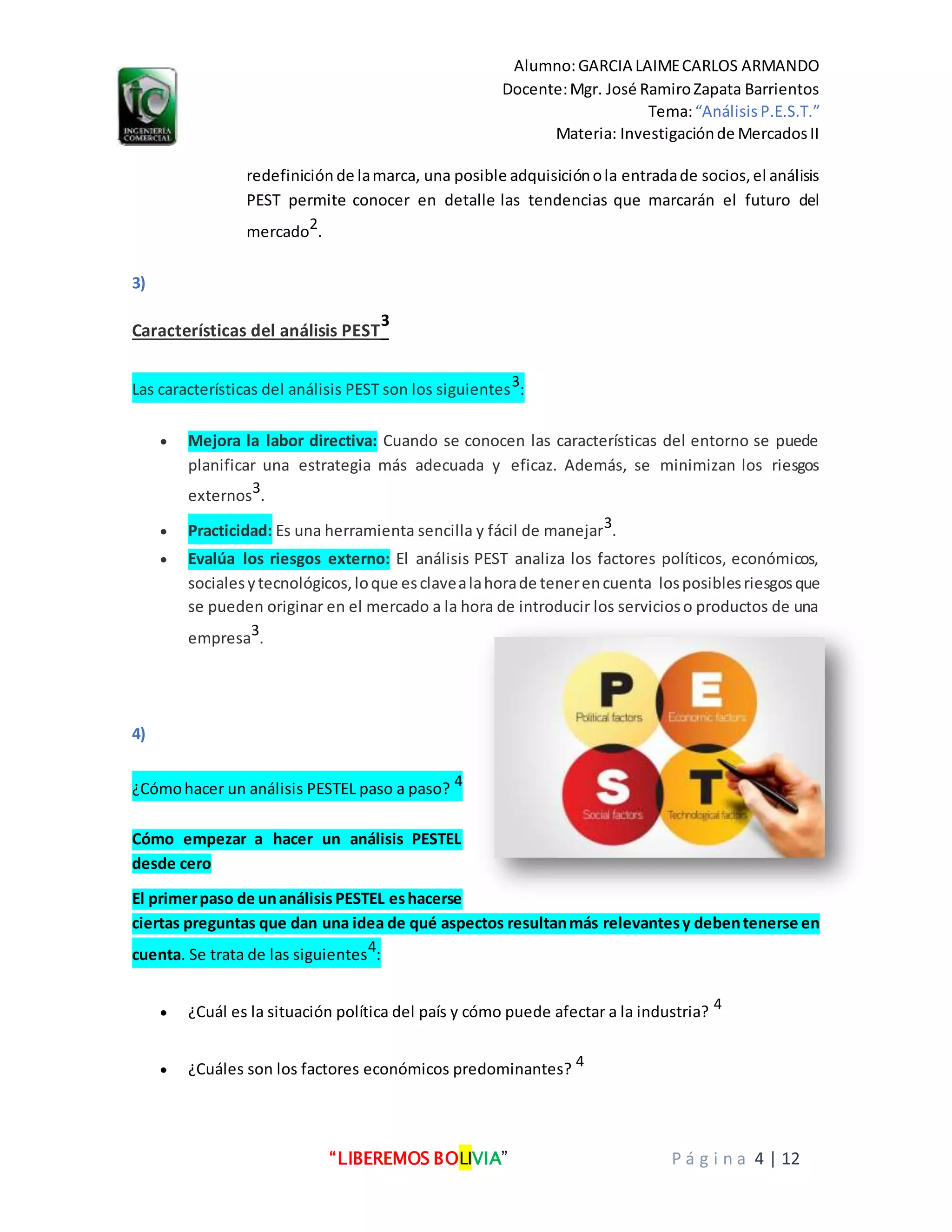 Analisis Pest PDF Descarga Gratuita