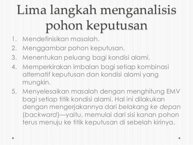 Analisis Pohon Kepputusan