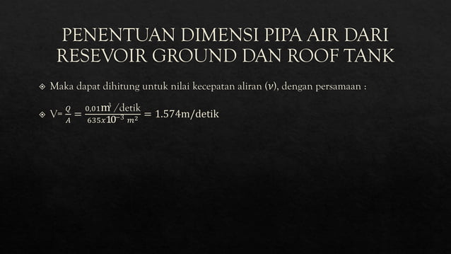 ANALISIS POMPA PADA GEDUNG BERTINGKAT UTS_KELOMPOK MUHAMMAD IZZY_MULYO