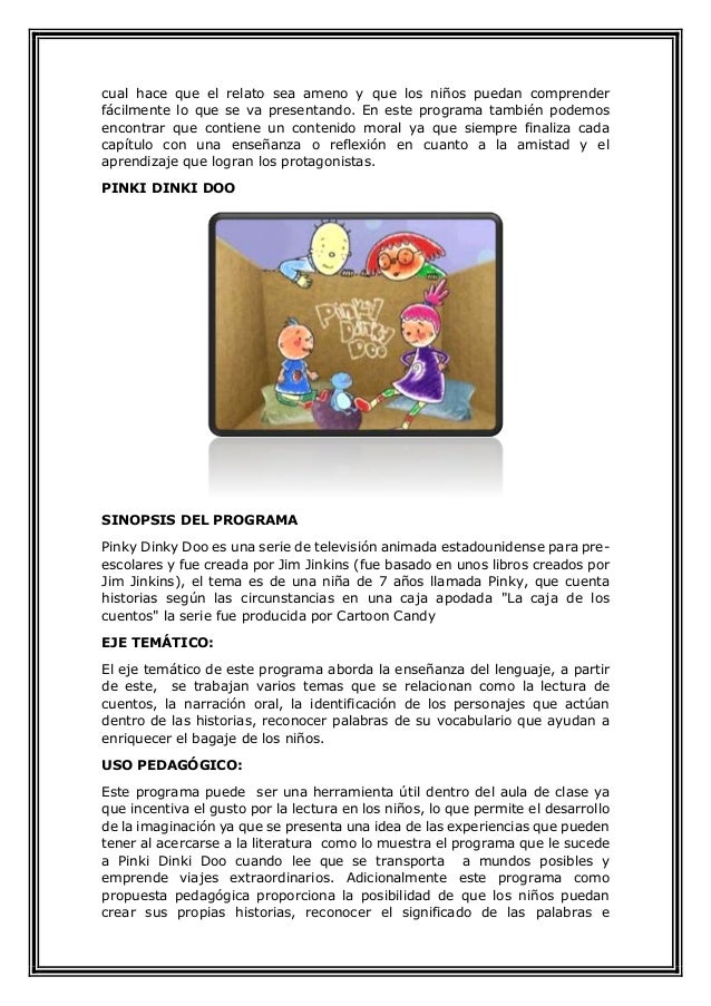 Analisis programas de television