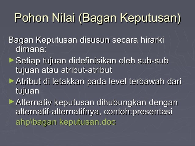 Presentasi Tentang AHP Presentasi Tentang AHP