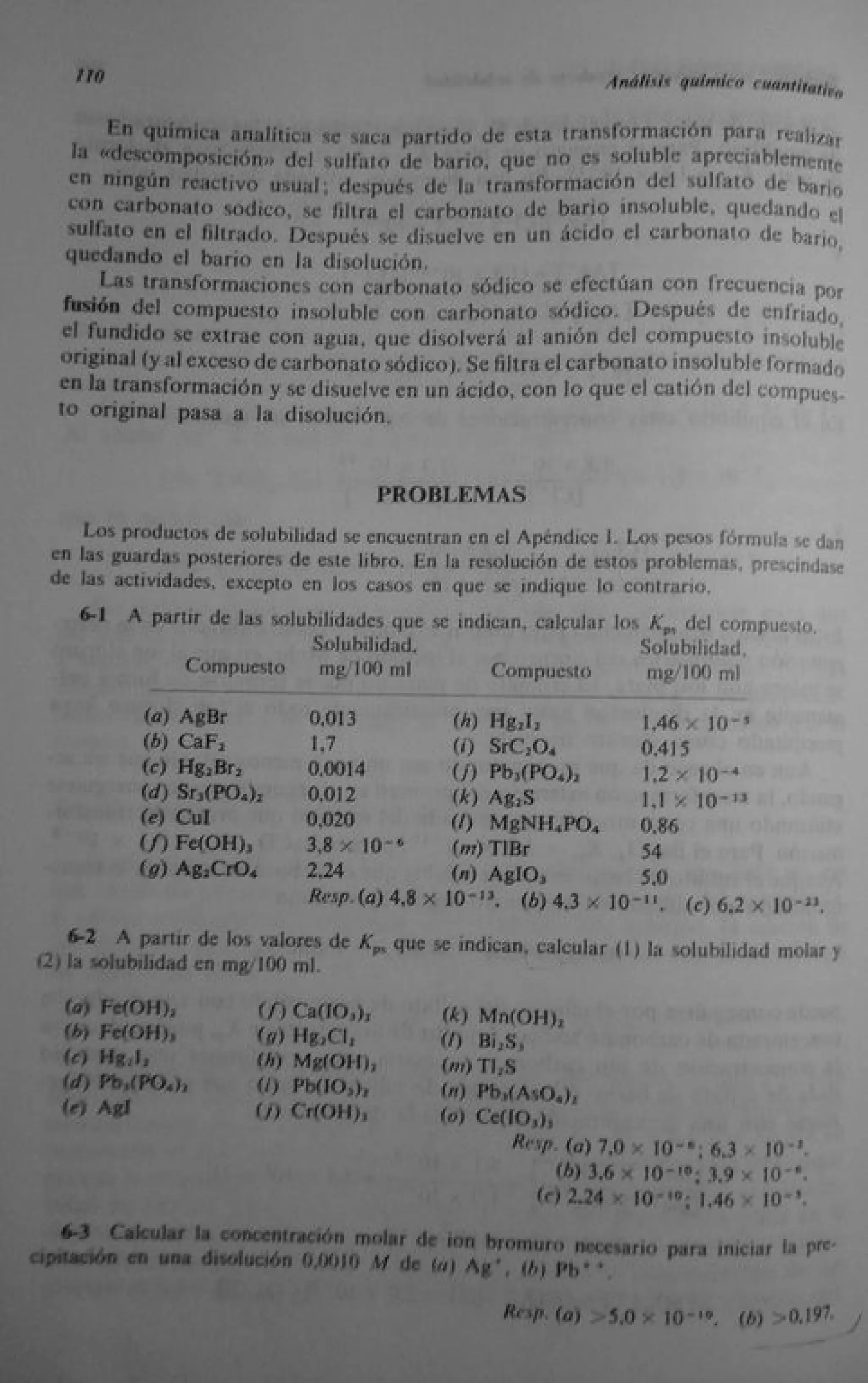 Analisis Quimico de AYRES
