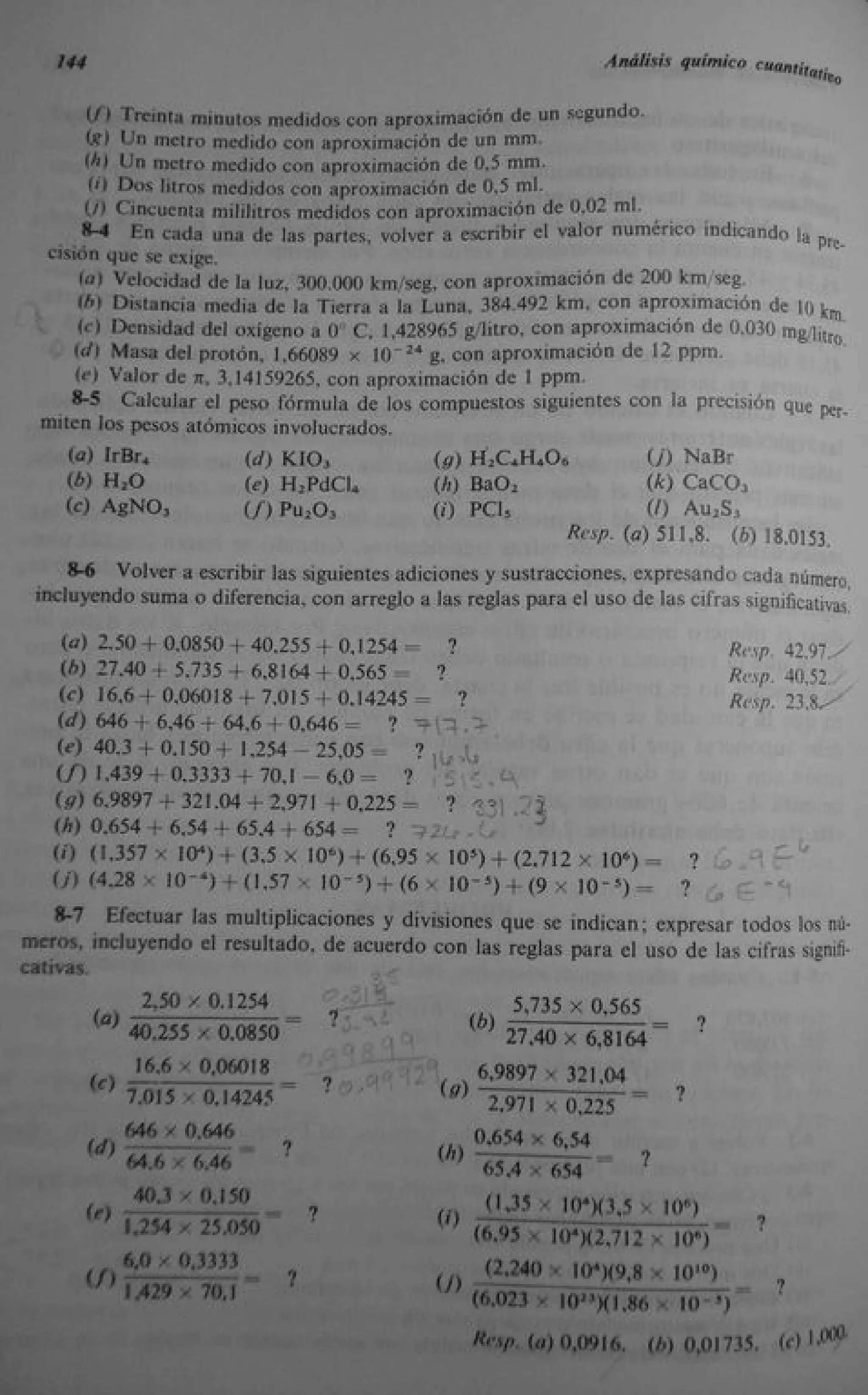 Analisis Quimico de AYRES