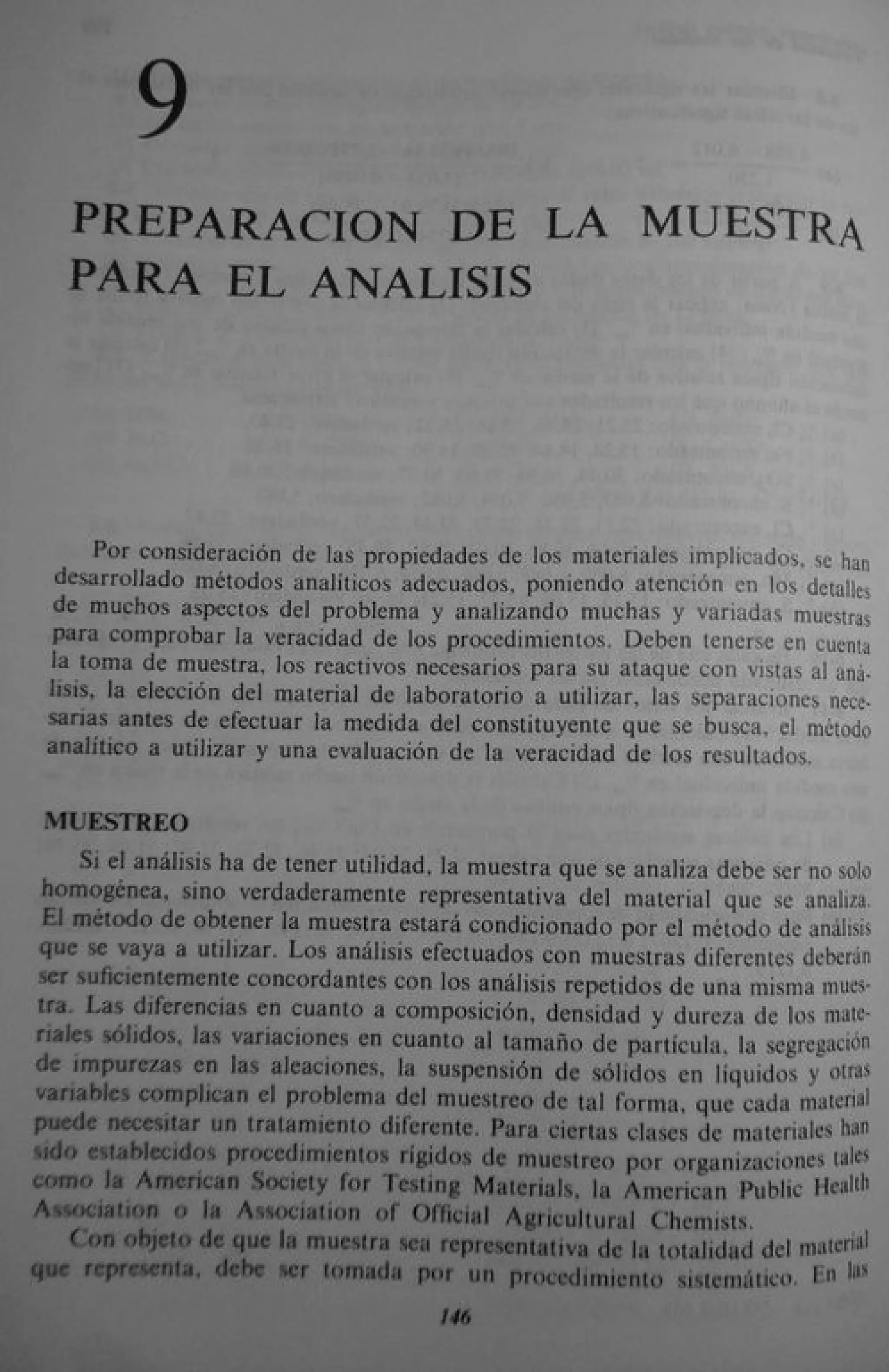 Analisis Quimico de AYRES