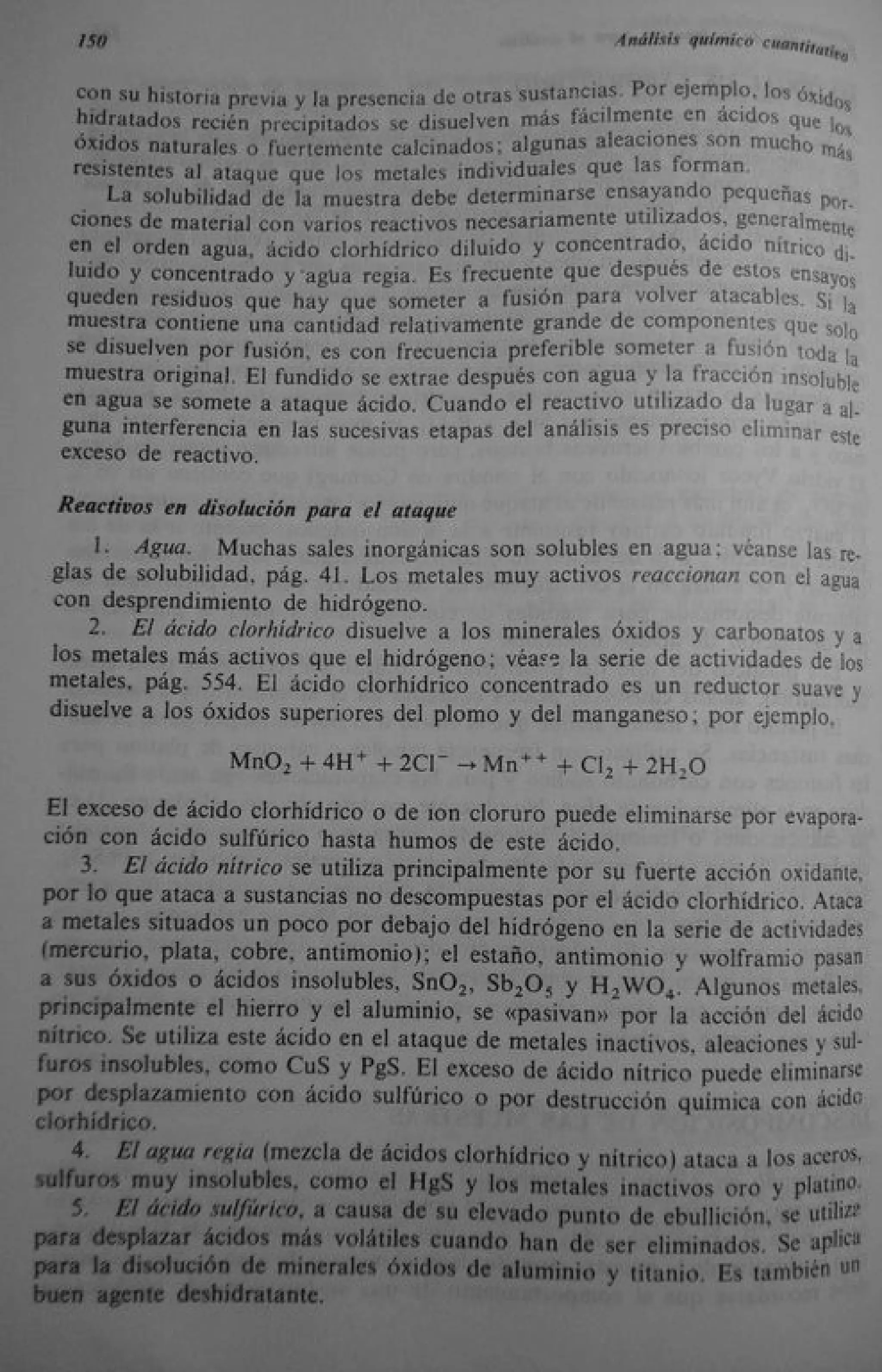 Analisis Quimico de AYRES