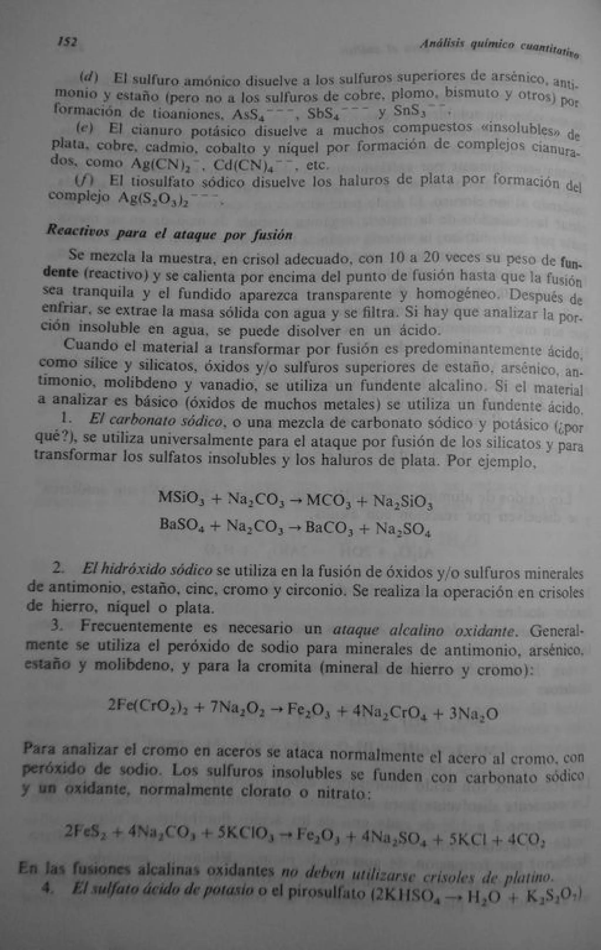 Analisis Quimico de AYRES