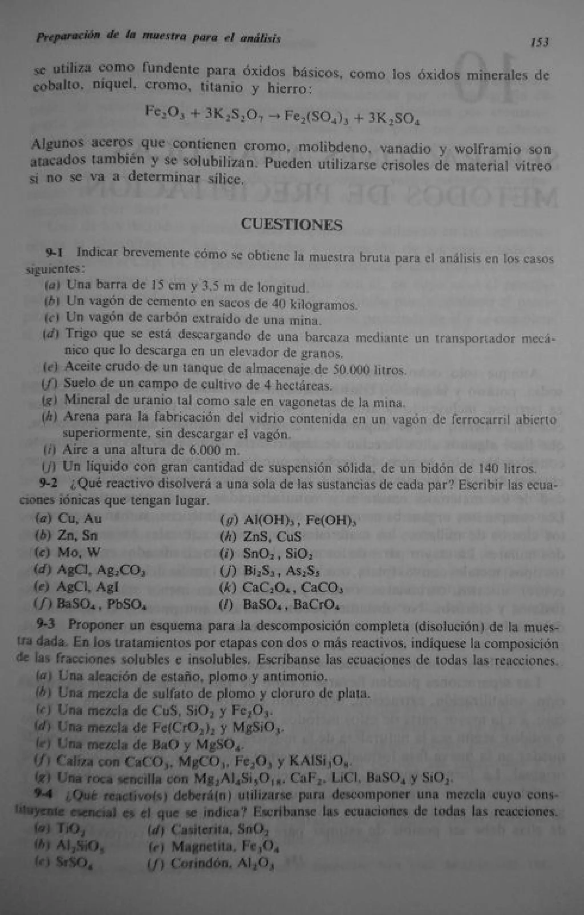 Analisis Quimico de AYRES