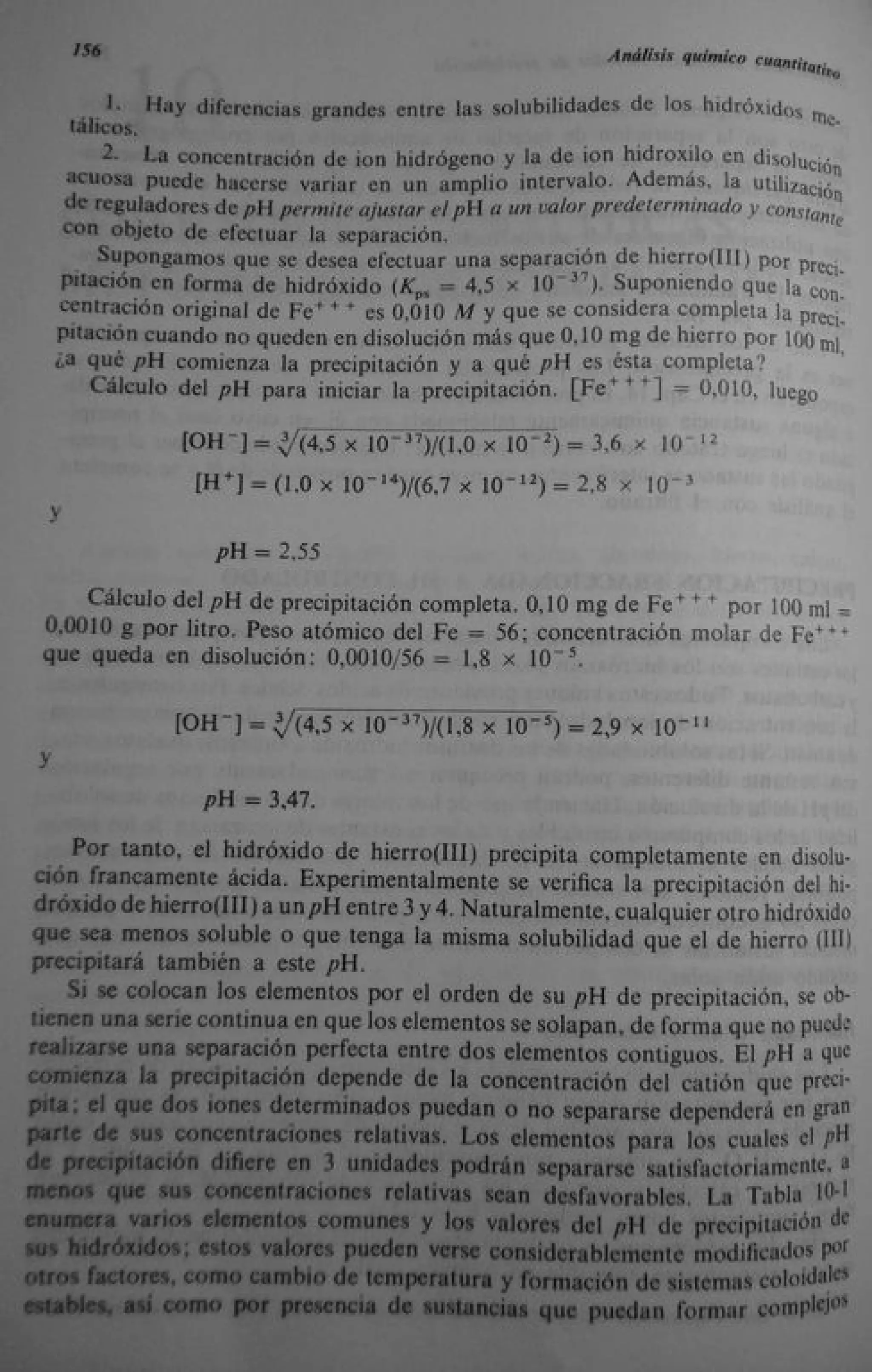 Analisis Quimico de AYRES