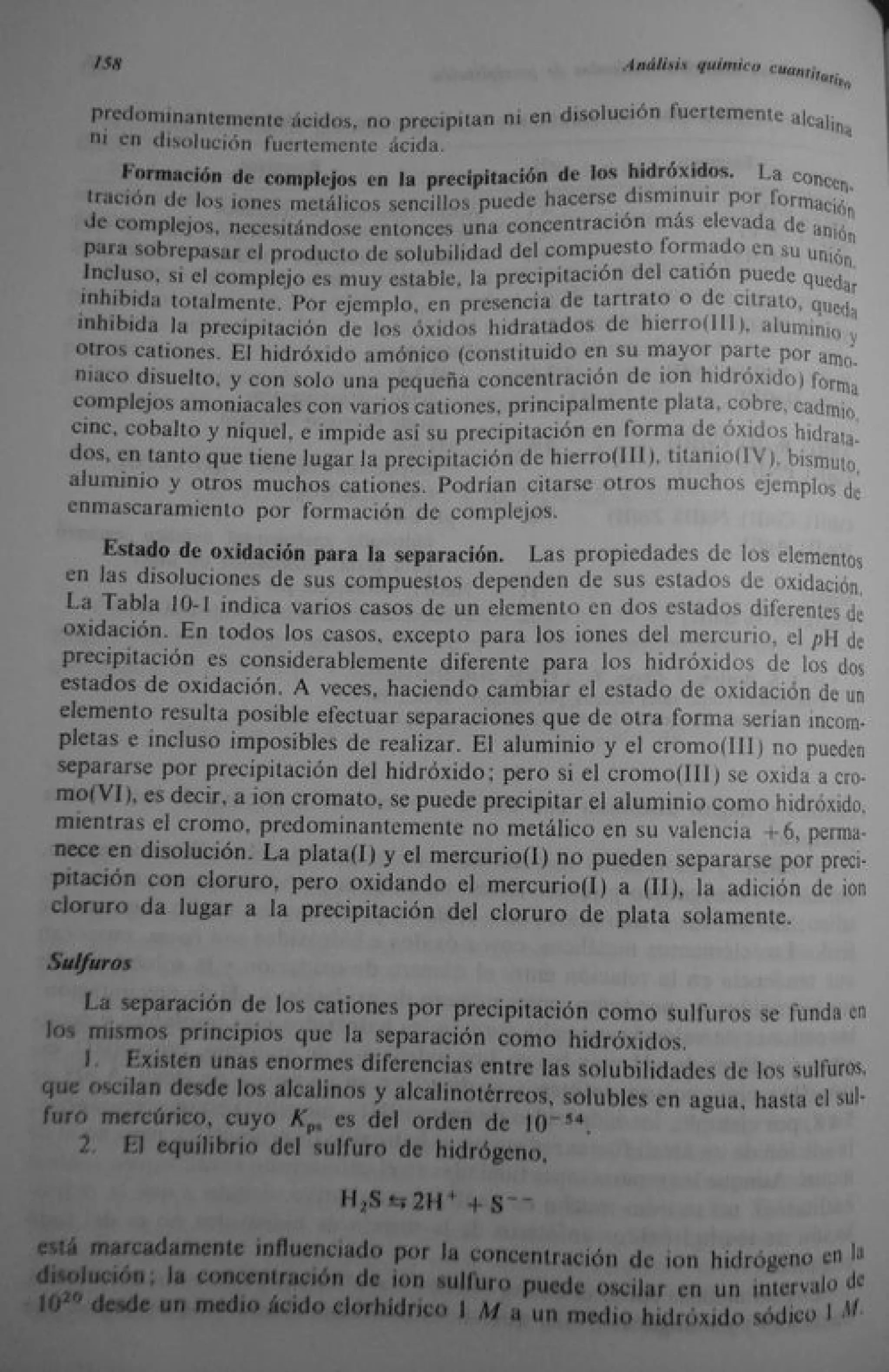 Analisis Quimico de AYRES