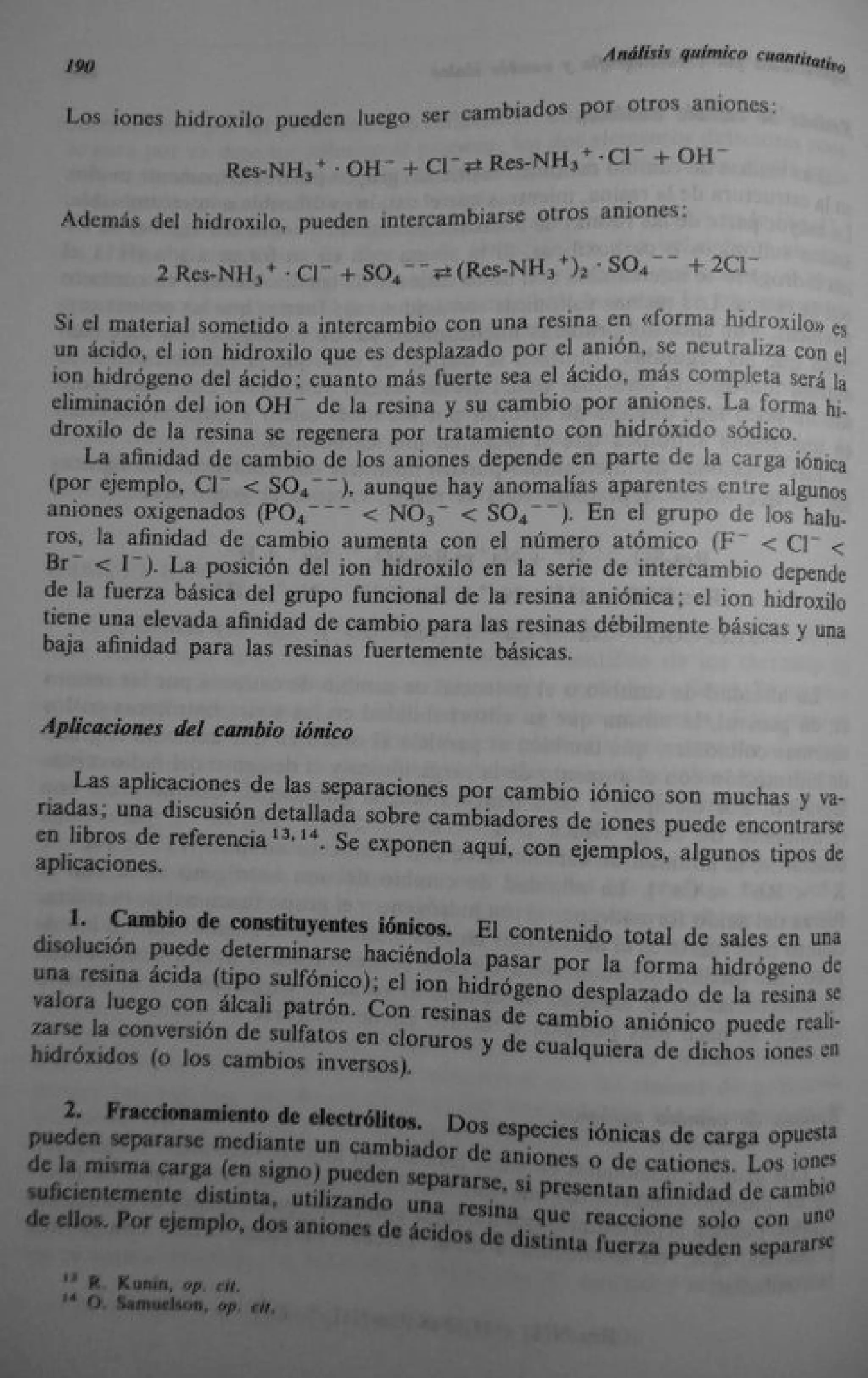 Analisis Quimico de AYRES