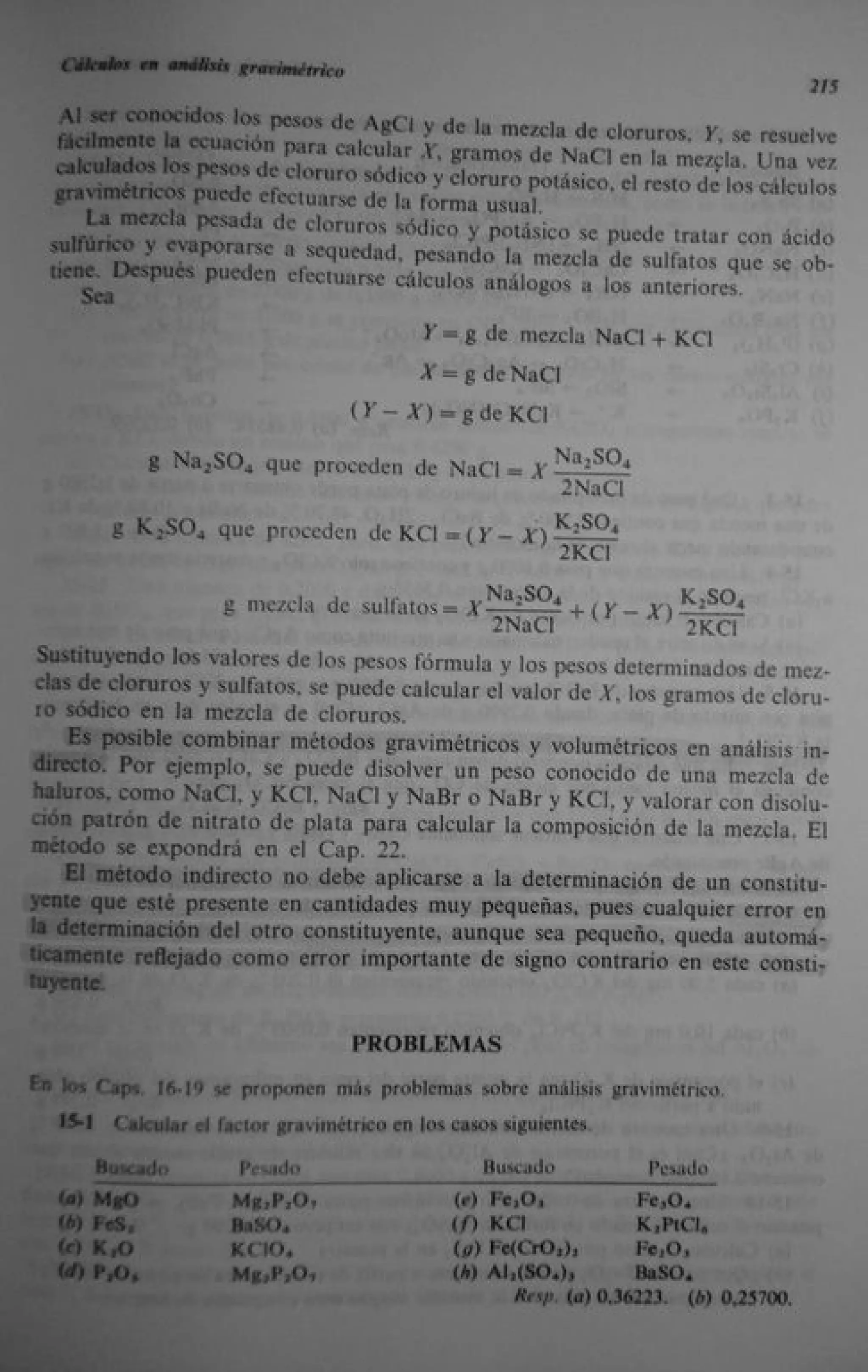 Analisis Quimico de AYRES