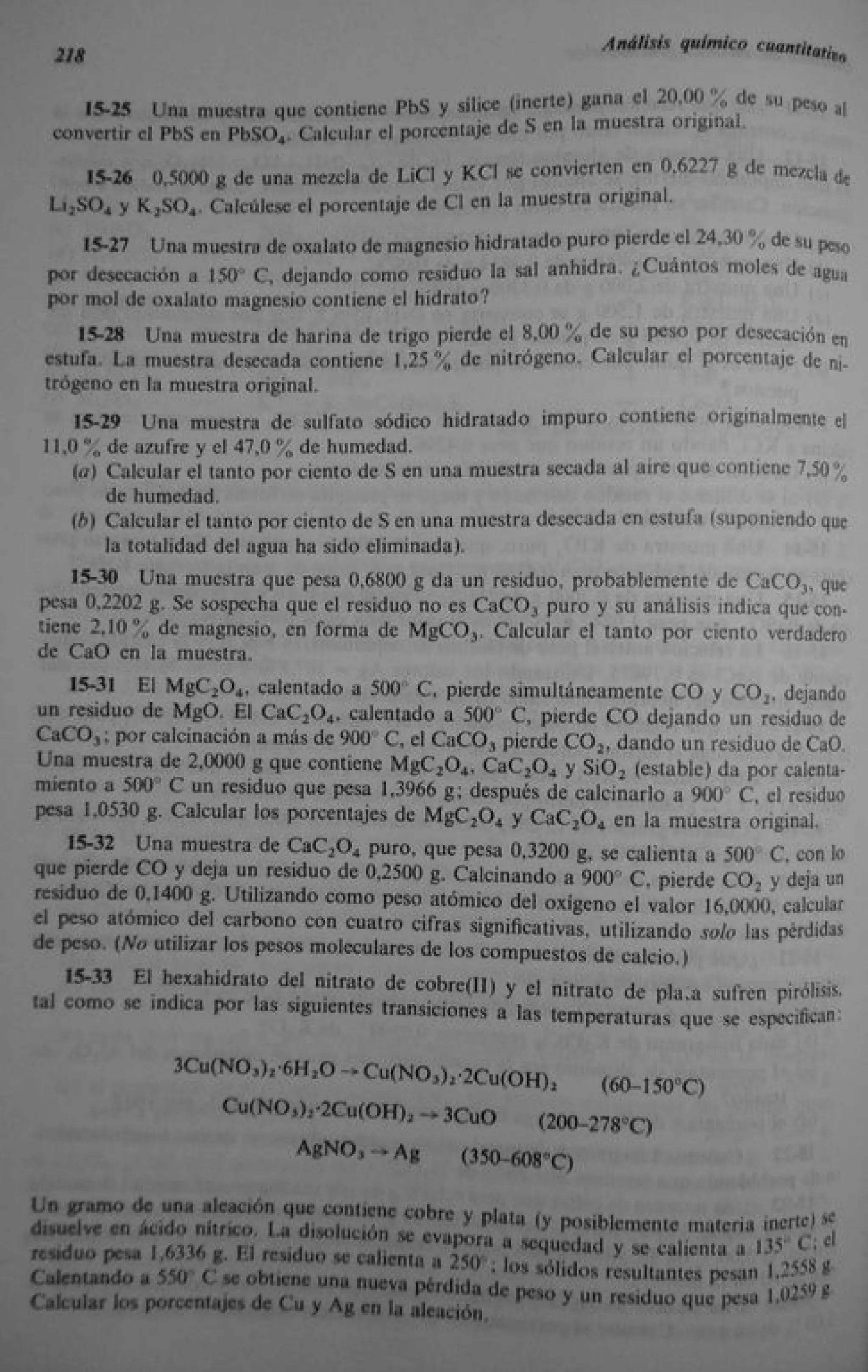 Analisis Quimico de AYRES