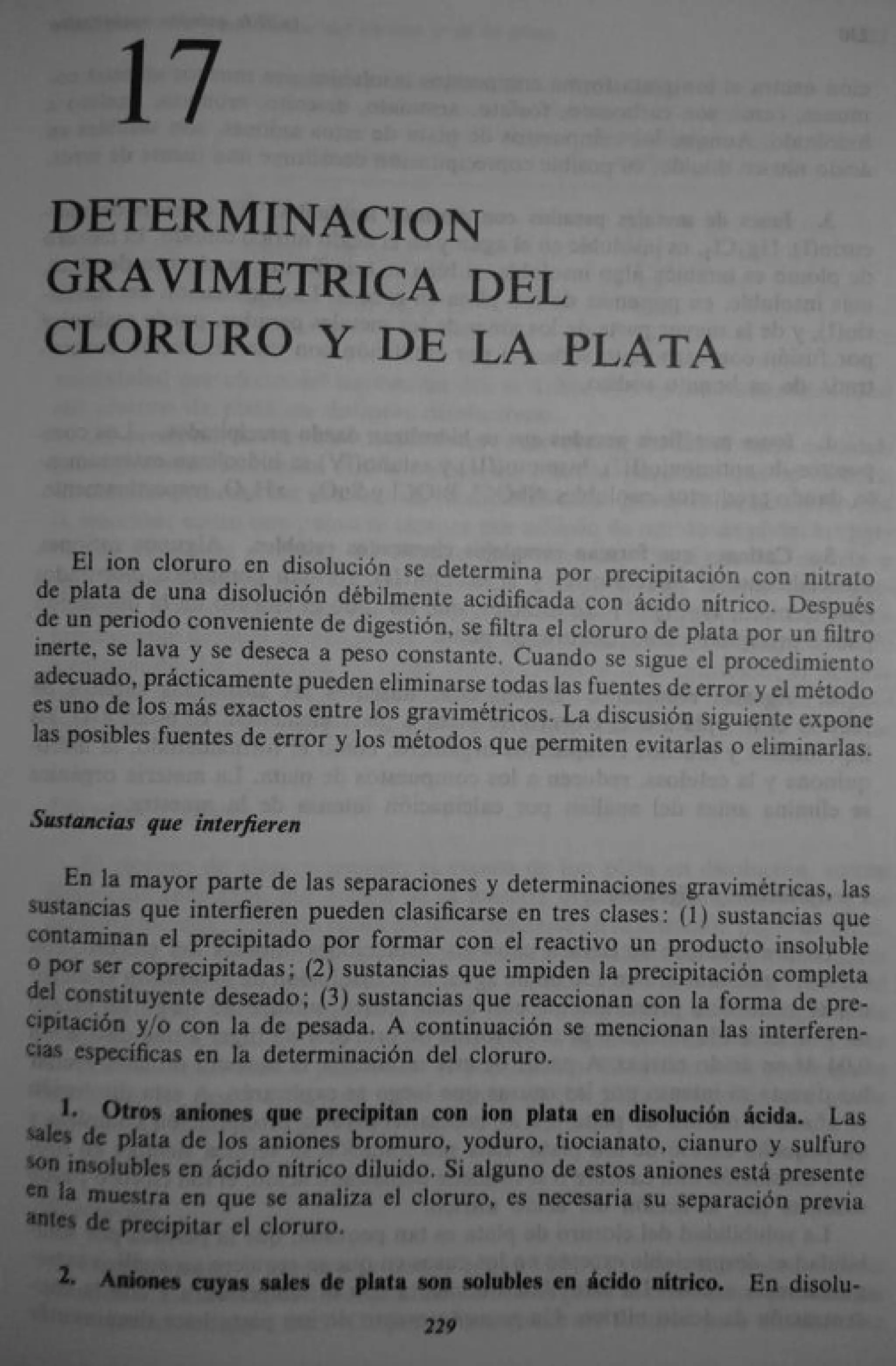 Analisis Quimico de AYRES