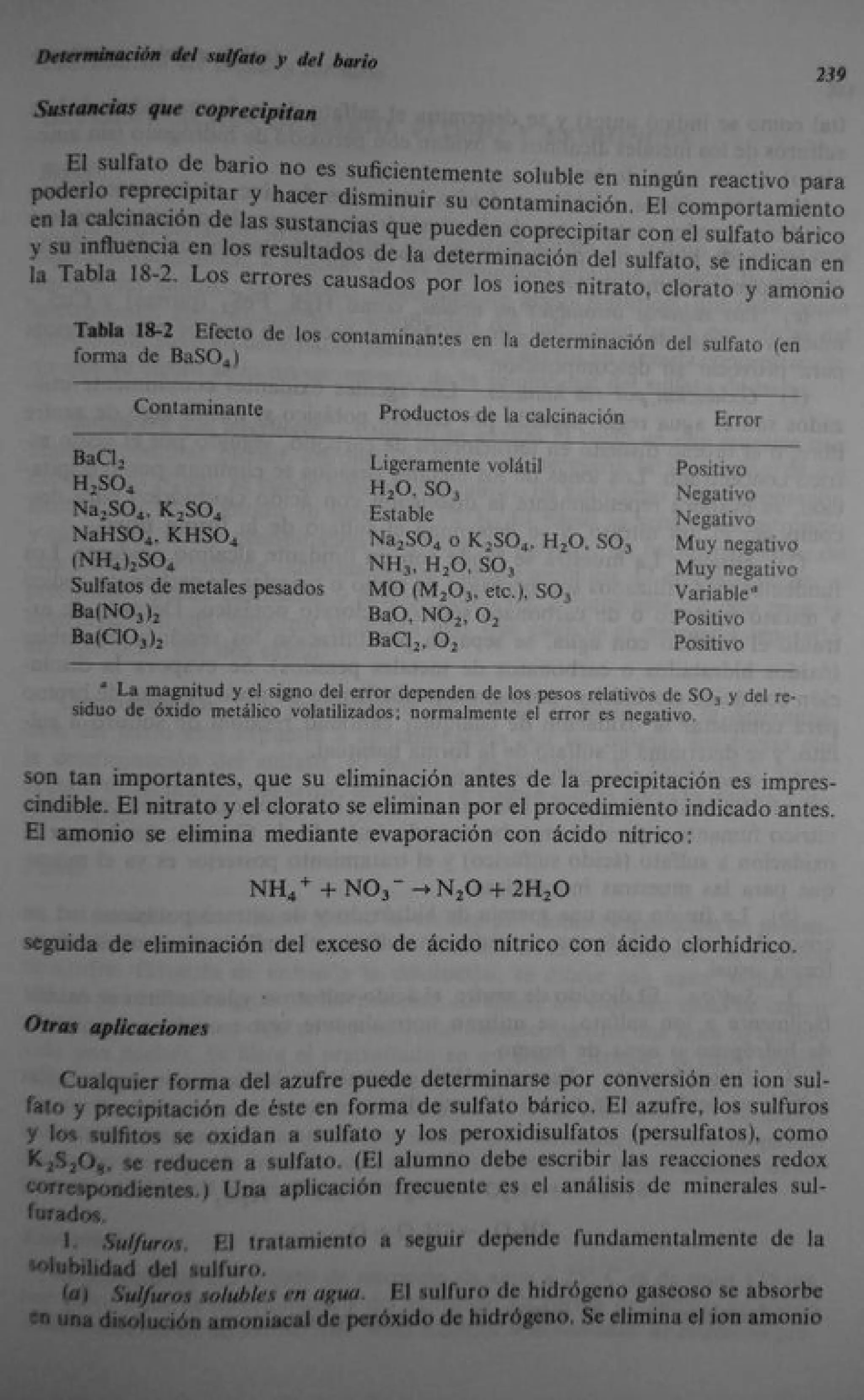 Analisis Quimico de AYRES