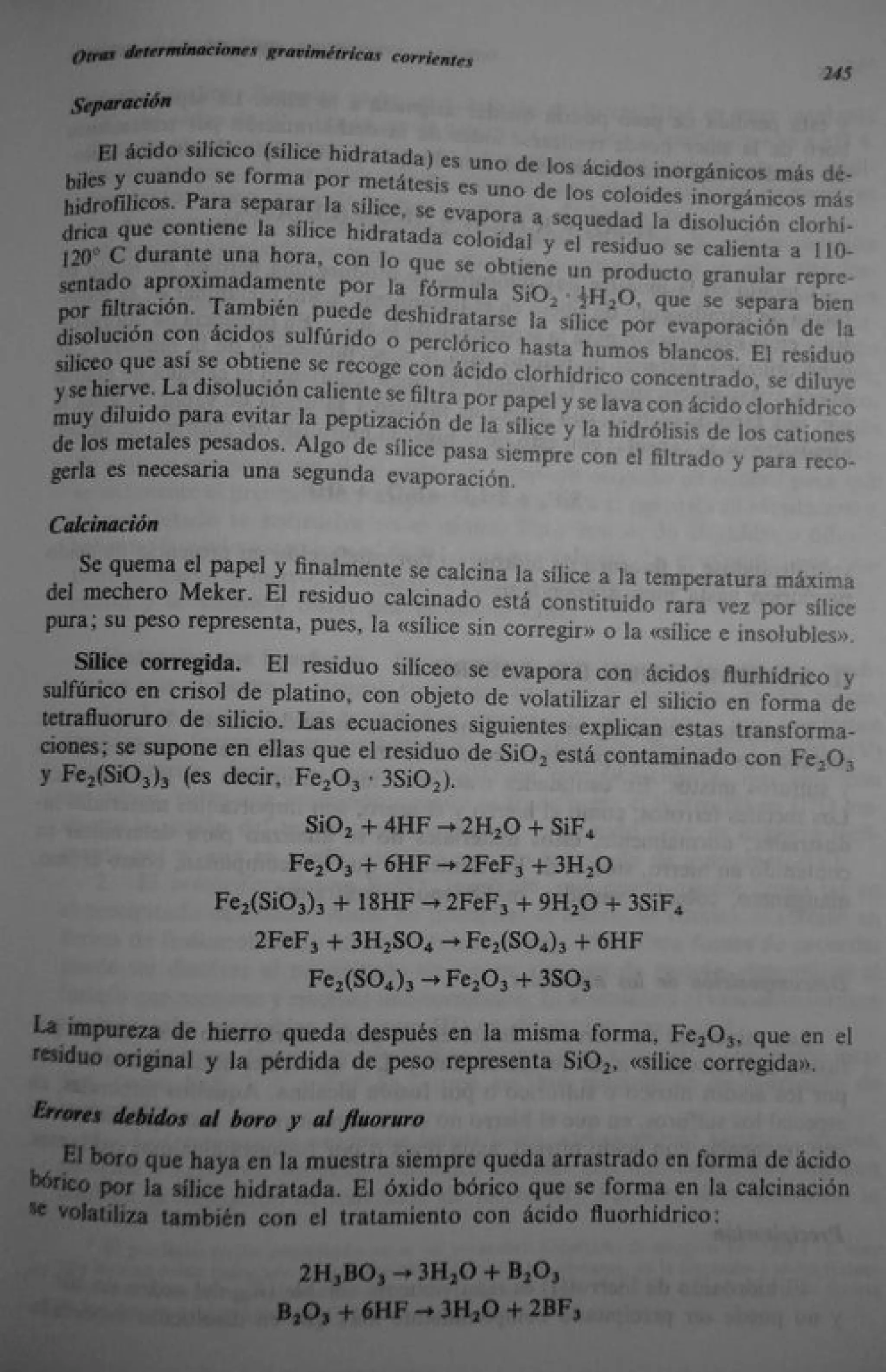 Analisis Quimico de AYRES