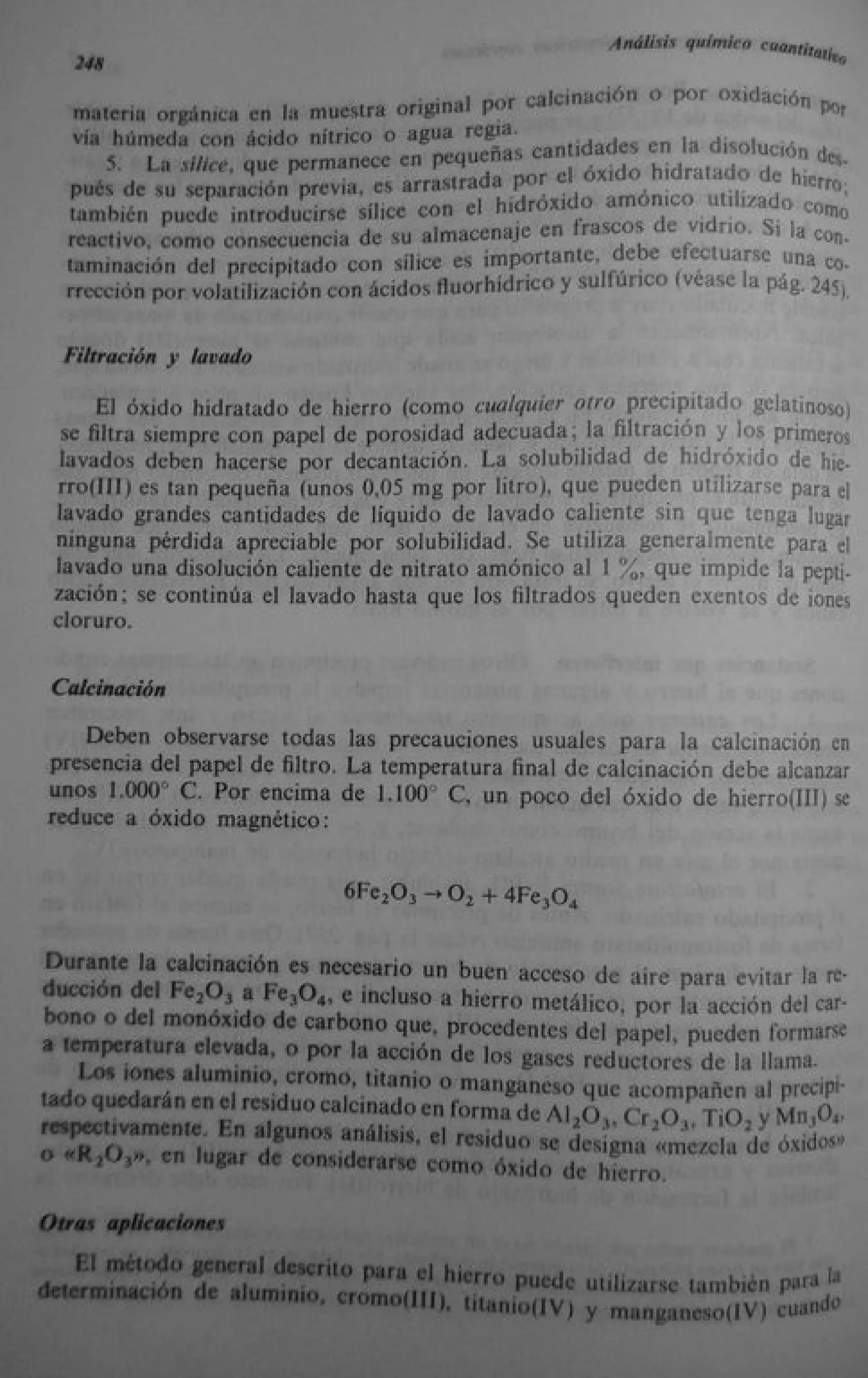 Analisis Quimico de AYRES