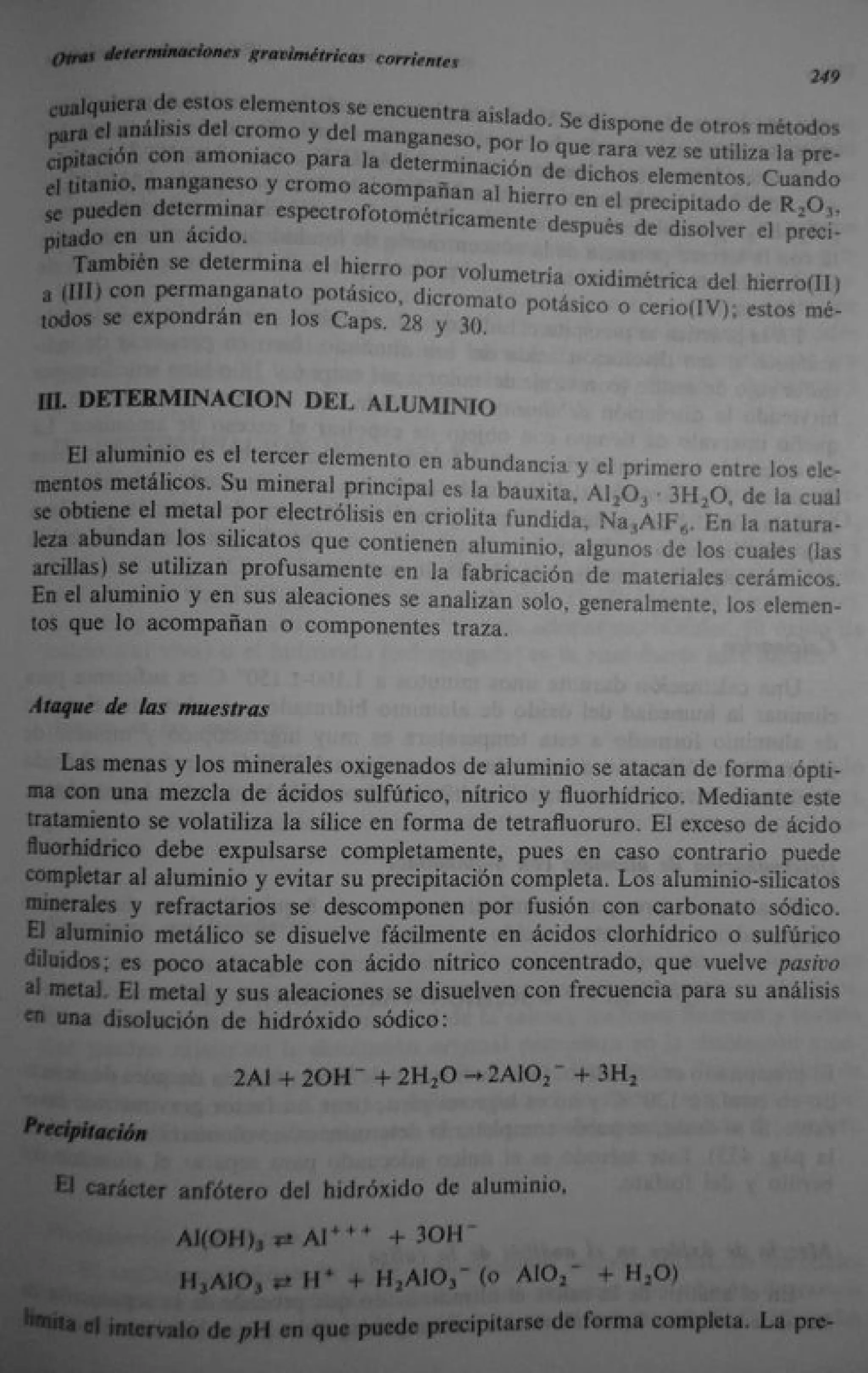 Analisis Quimico de AYRES