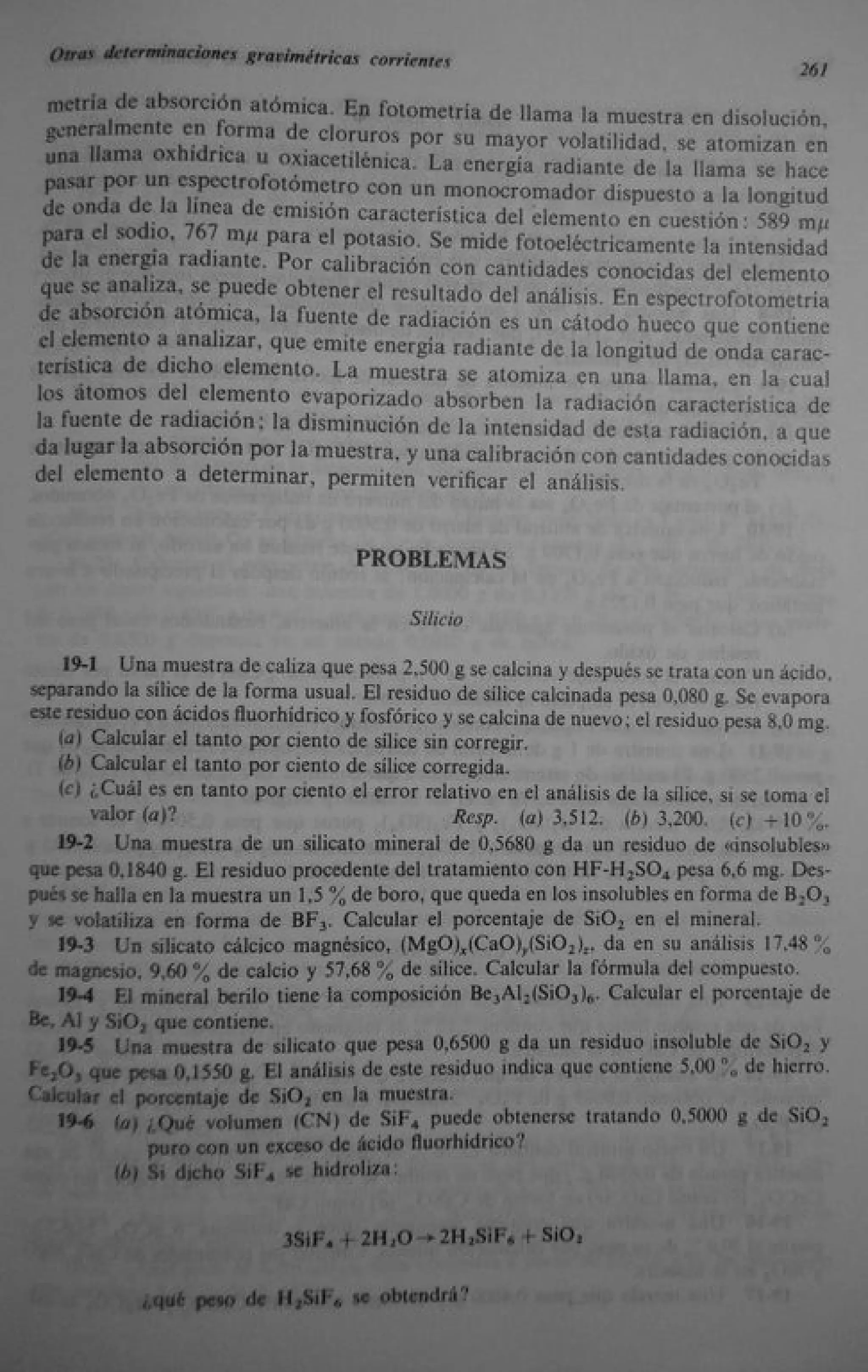 Analisis Quimico de AYRES