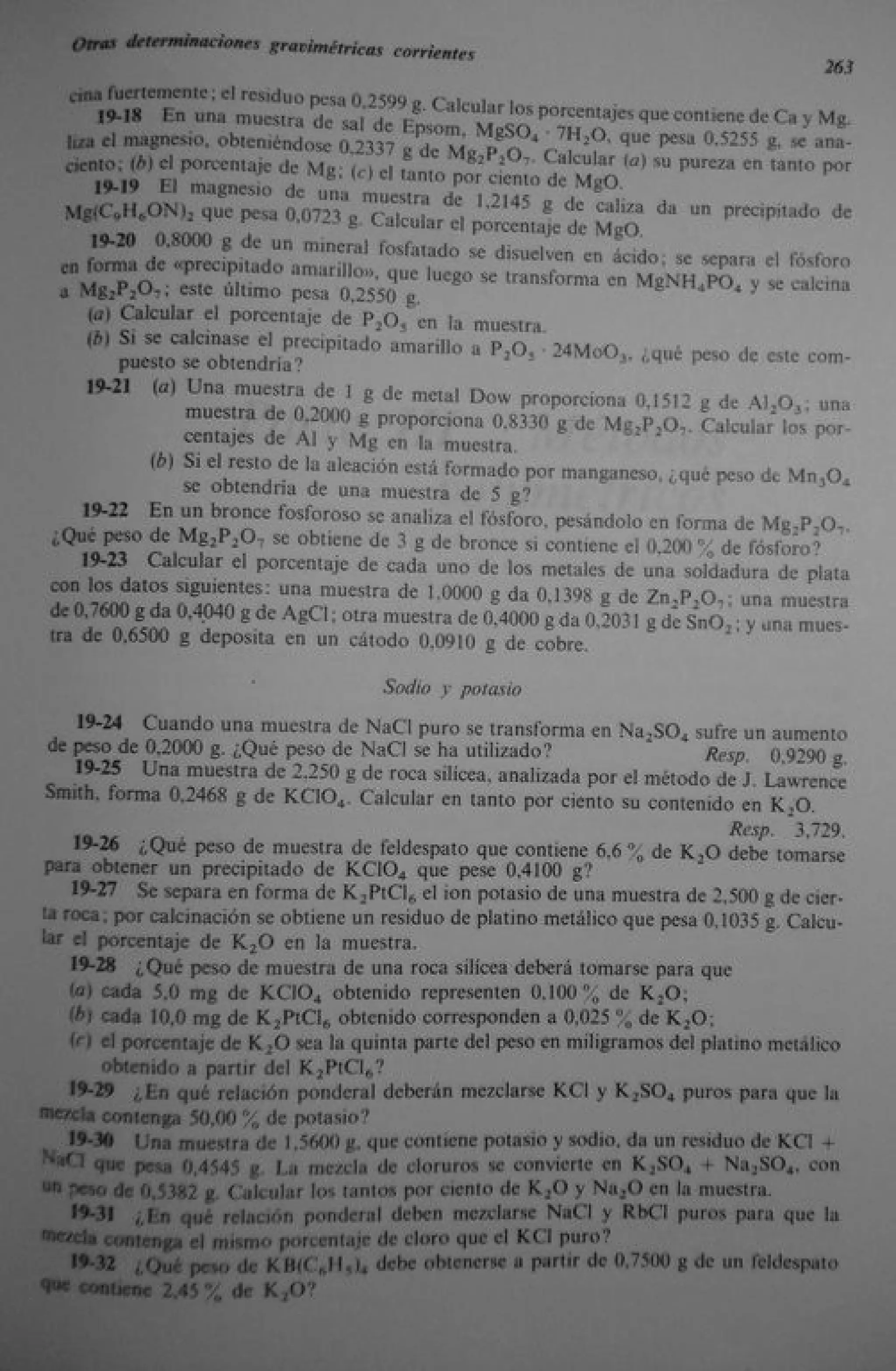 Analisis Quimico de AYRES