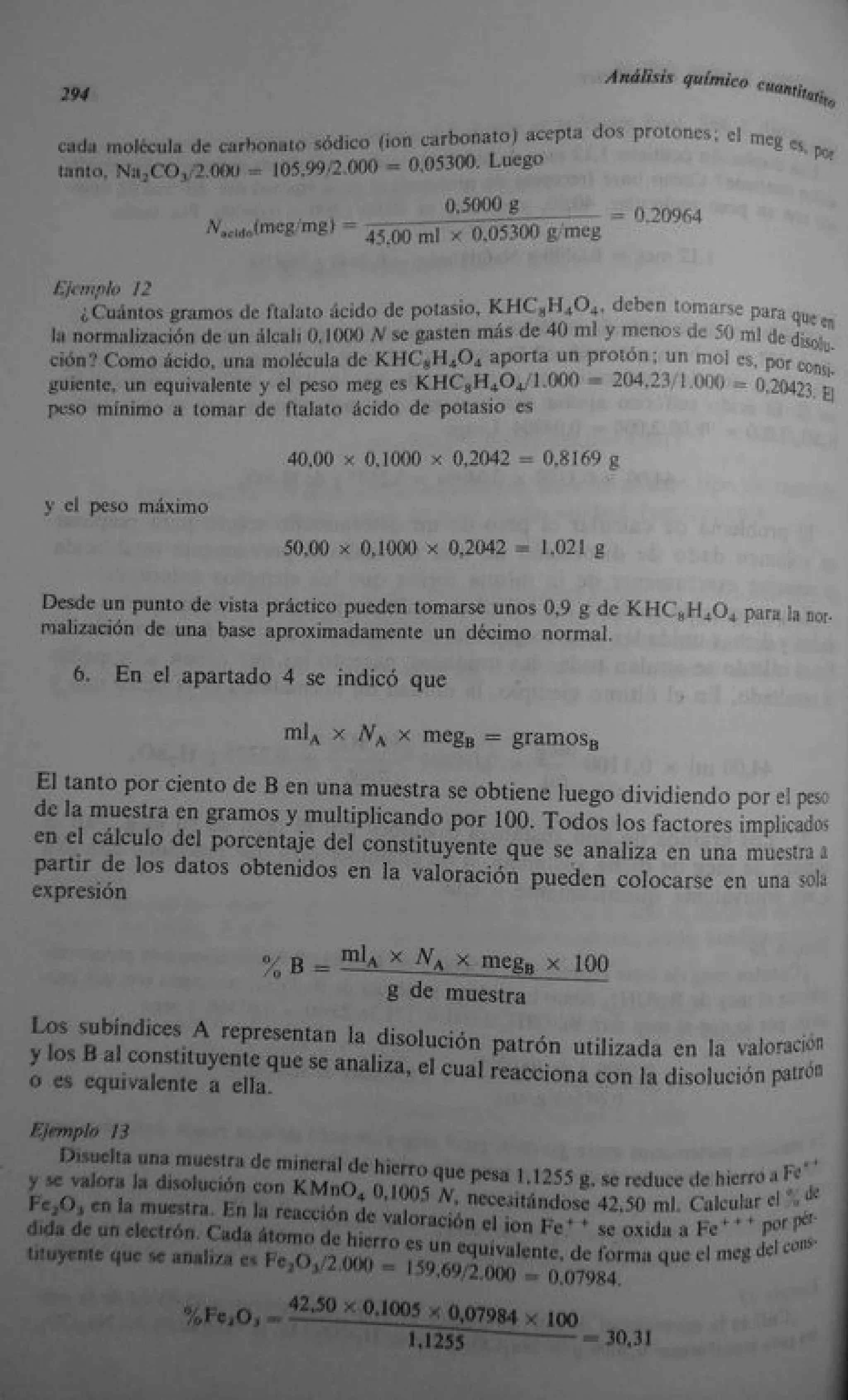 Analisis Quimico de AYRES