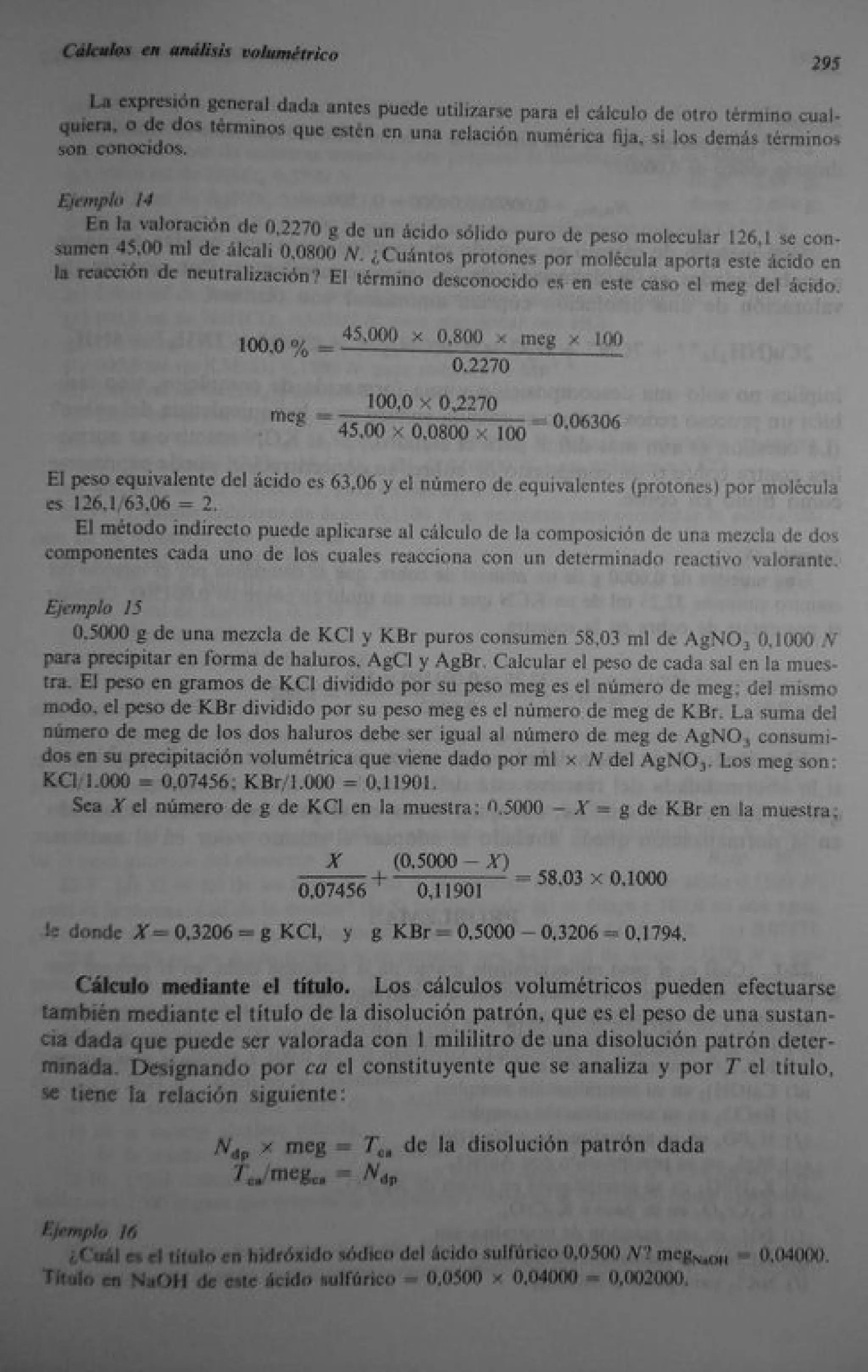 Analisis Quimico de AYRES