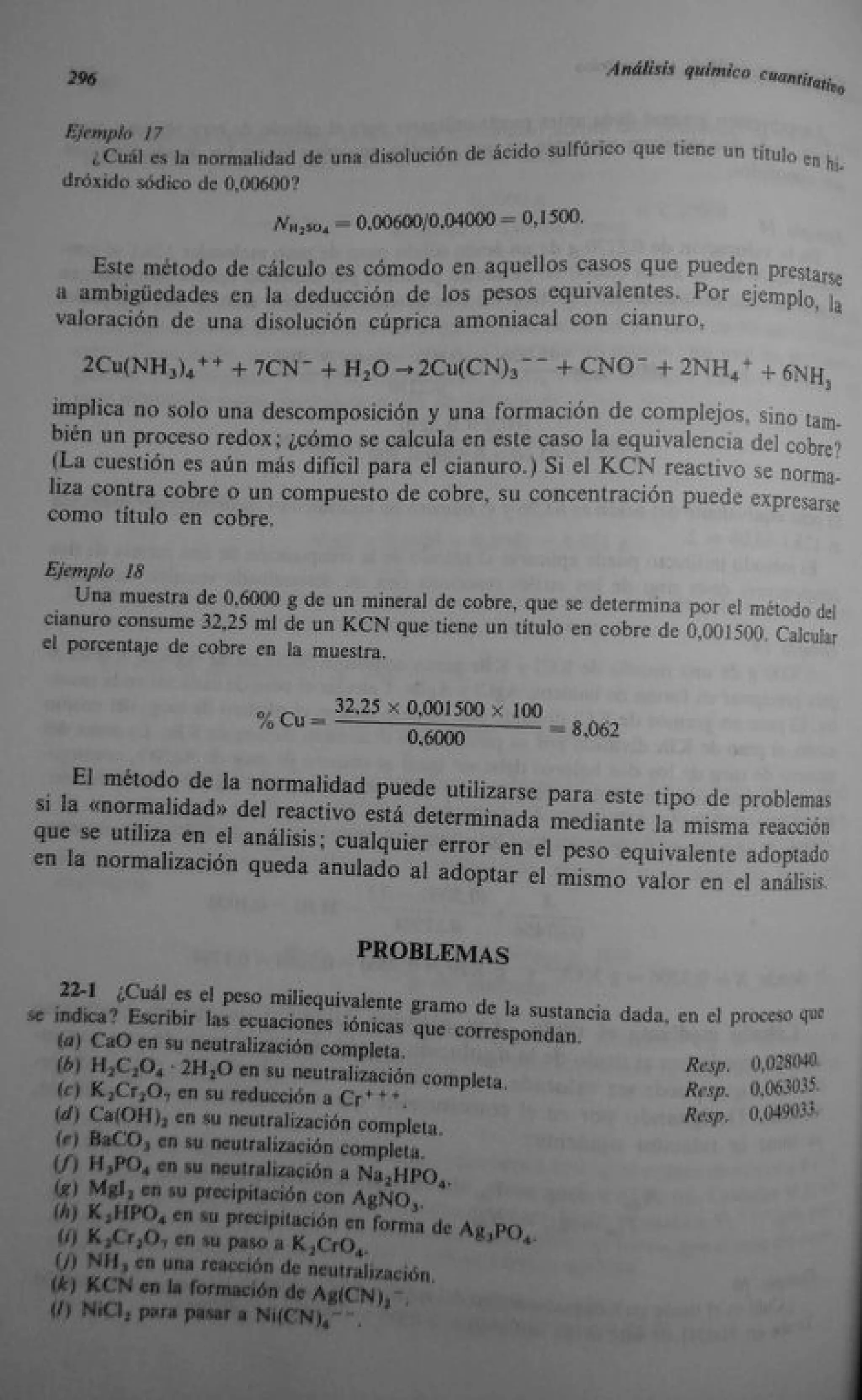 Analisis Quimico de AYRES