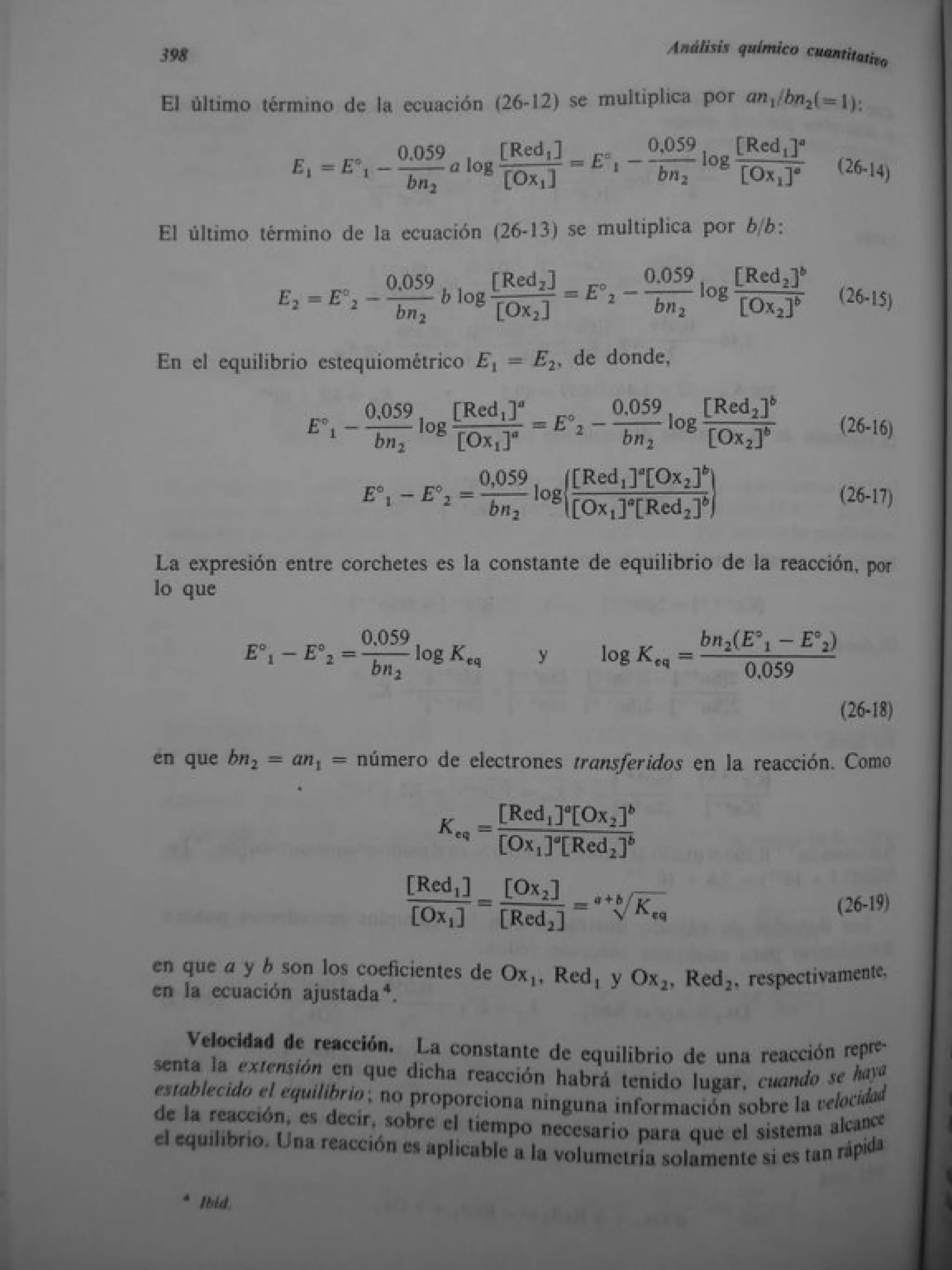 Analisis Quimico de AYRES