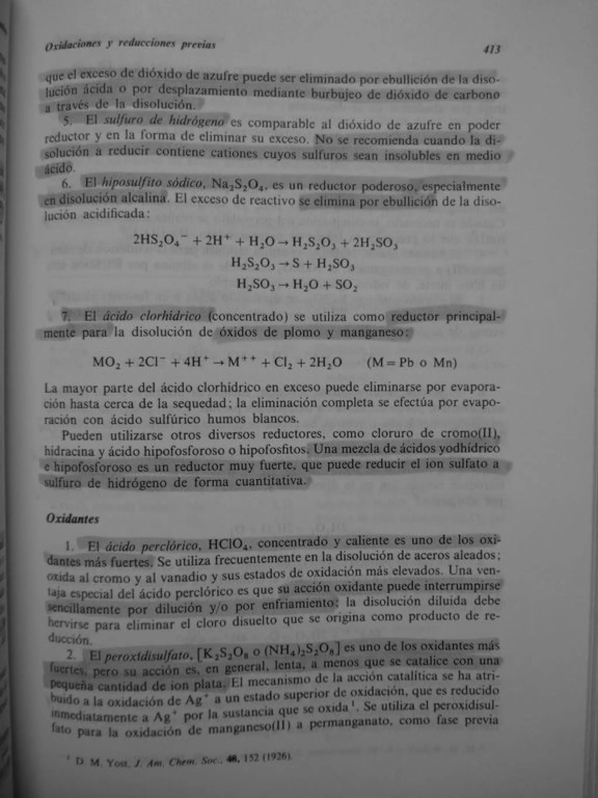 Analisis Quimico de AYRES