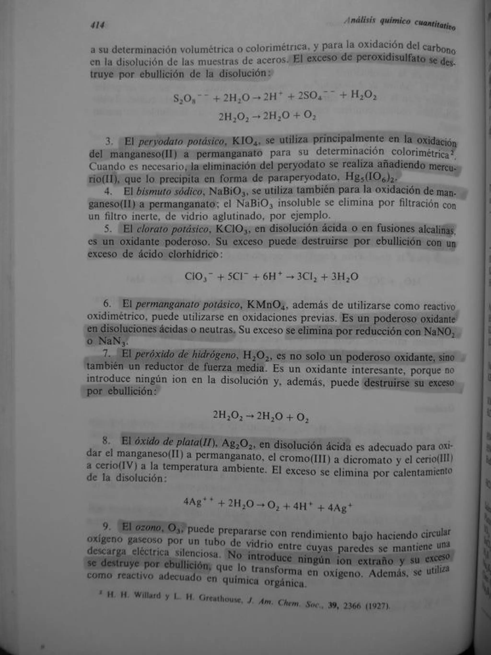 Analisis Quimico de AYRES