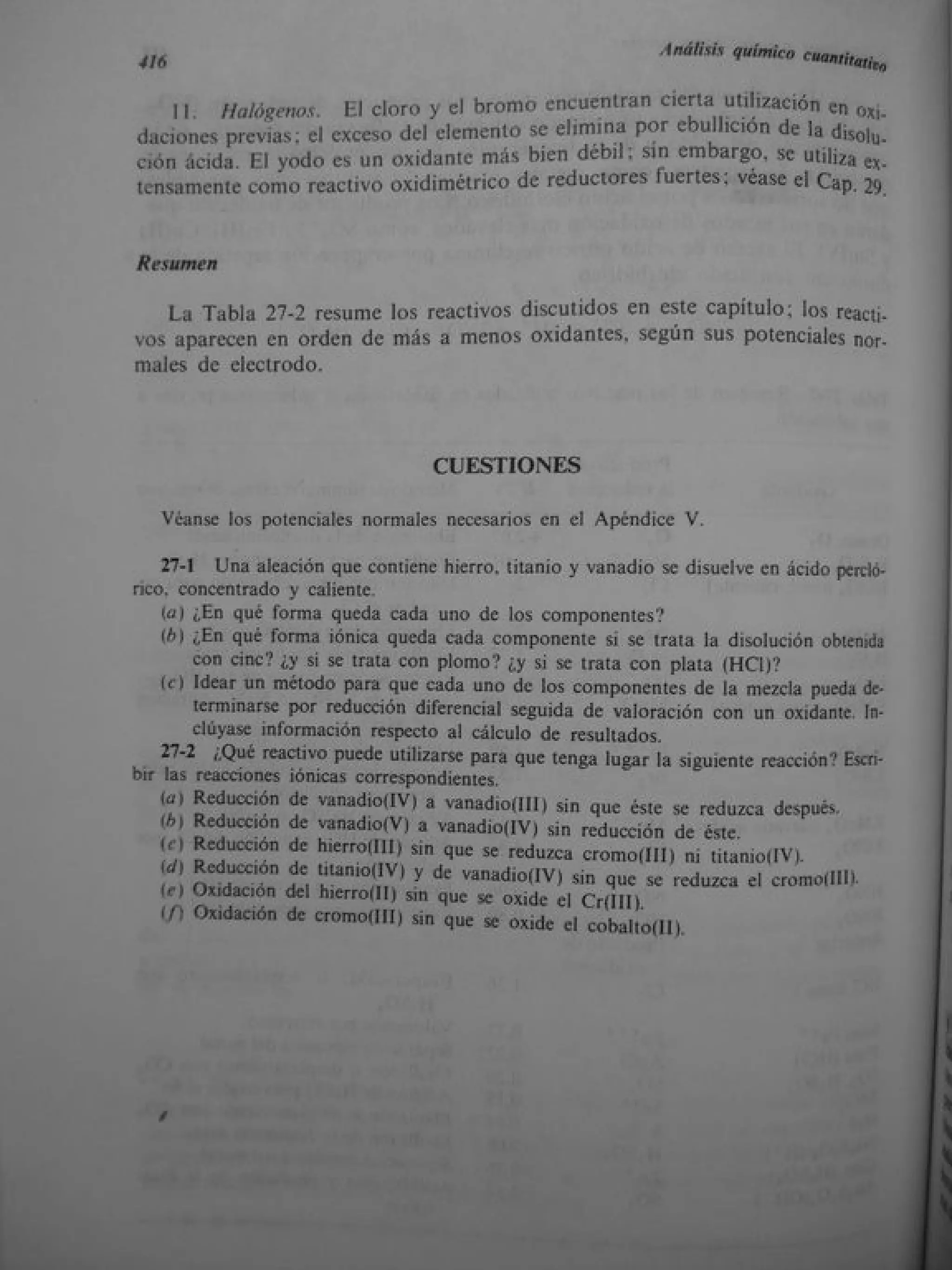 Analisis Quimico de AYRES