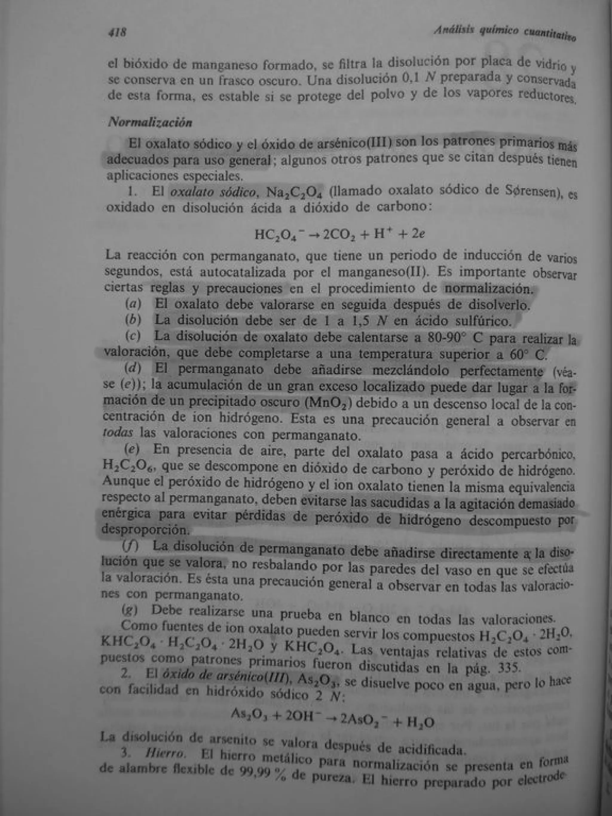 Analisis Quimico de AYRES