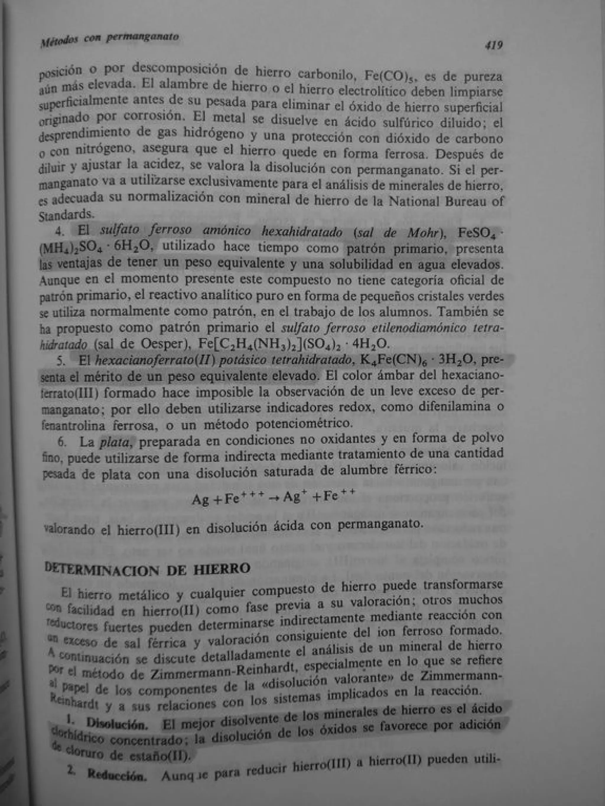 Analisis Quimico de AYRES