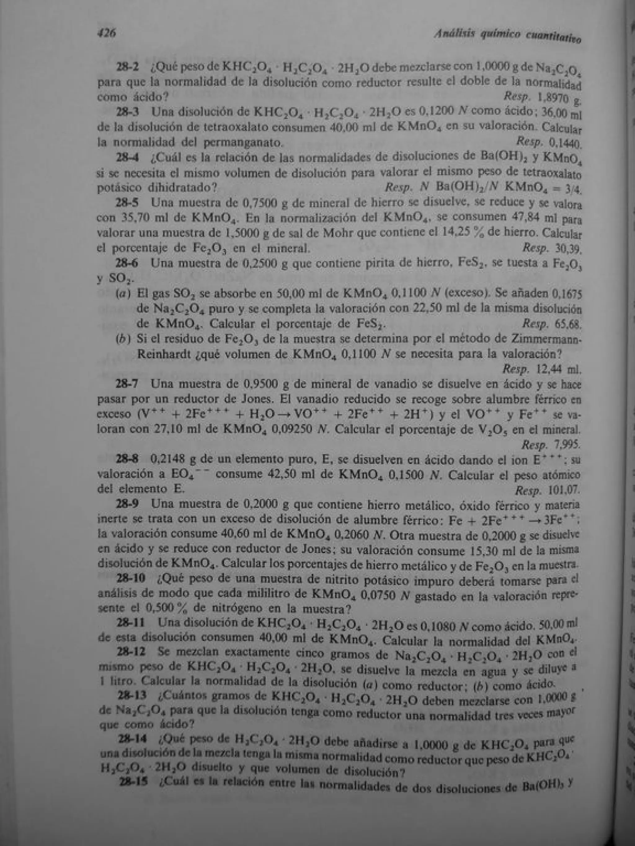 Analisis Quimico de AYRES