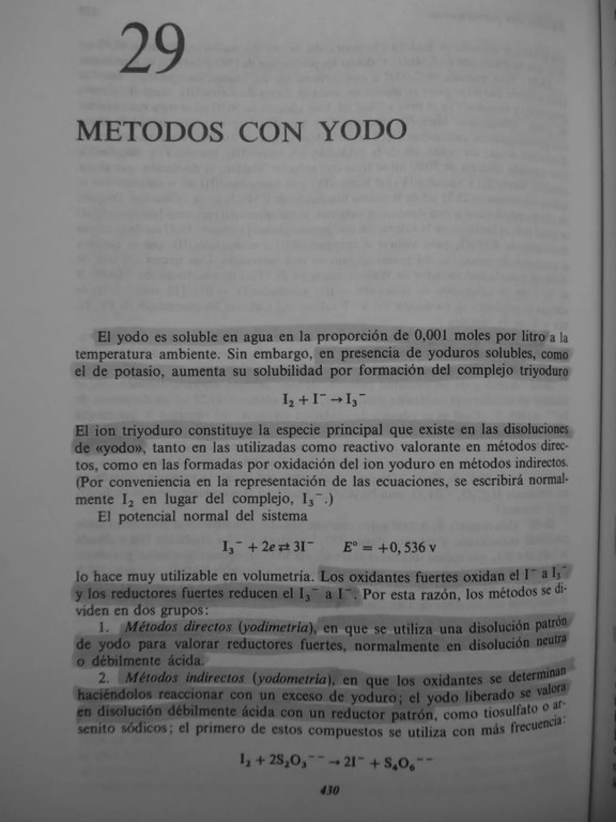 Analisis Quimico de AYRES