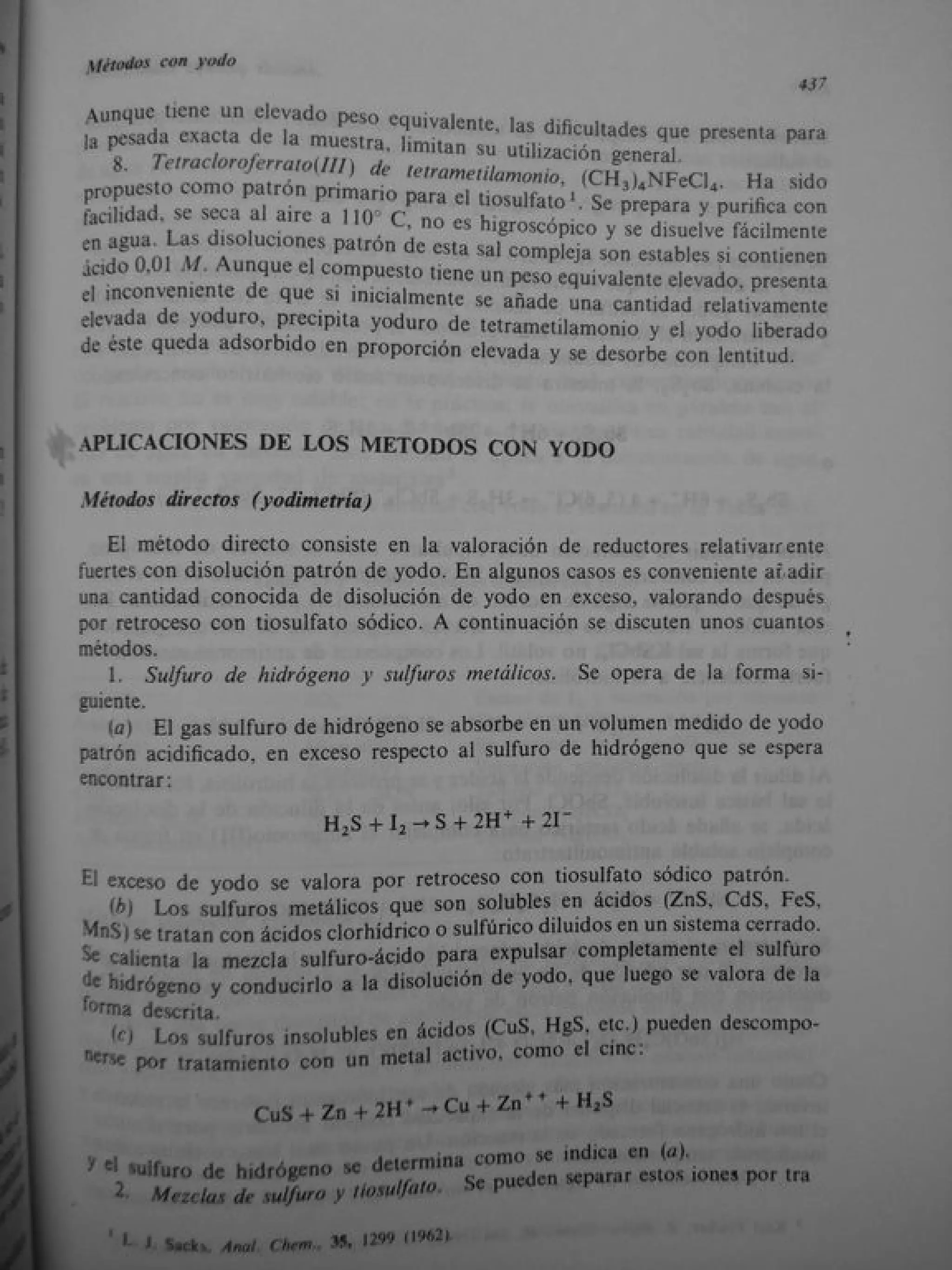 Analisis Quimico de AYRES