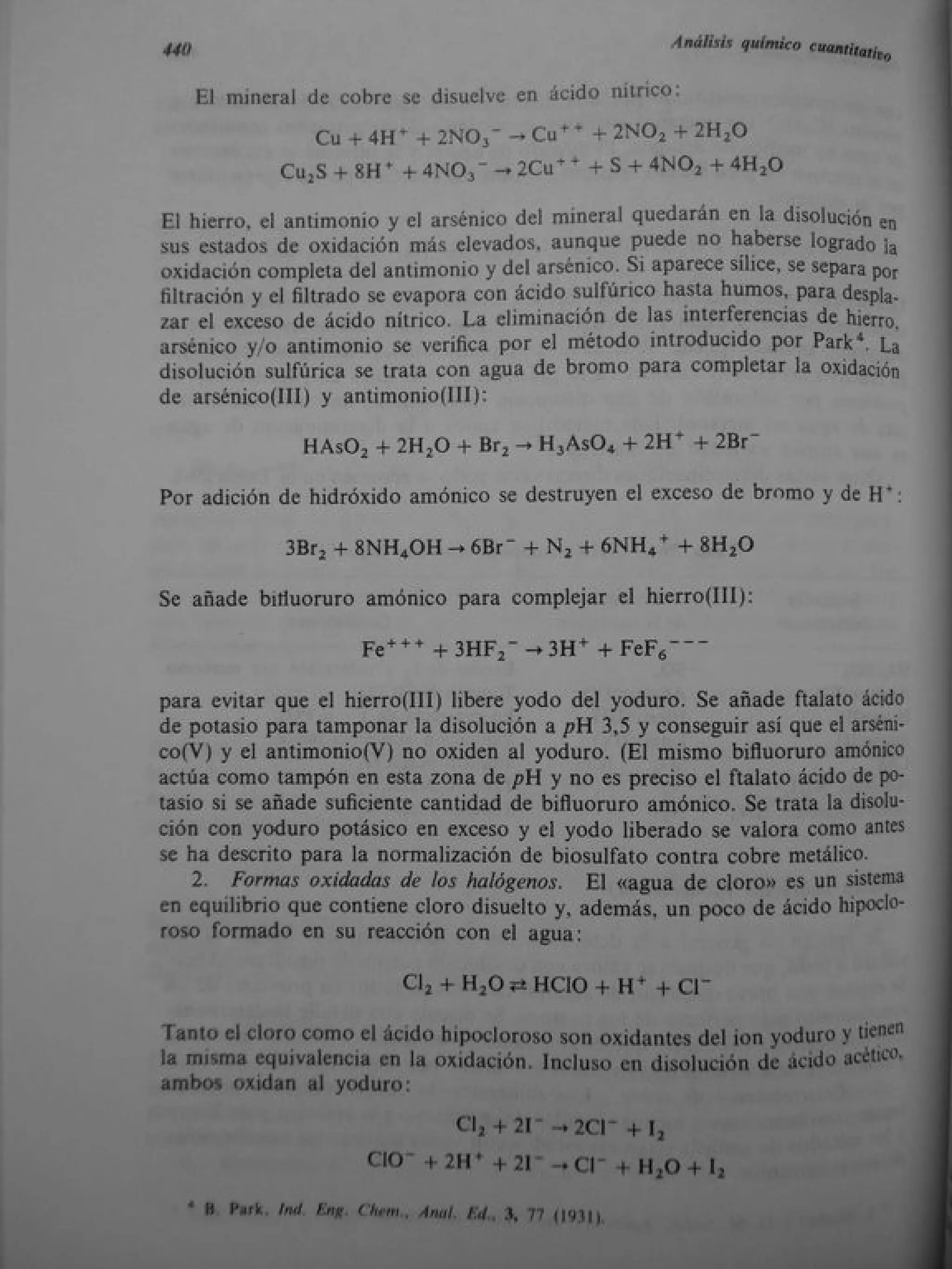 Analisis Quimico de AYRES
