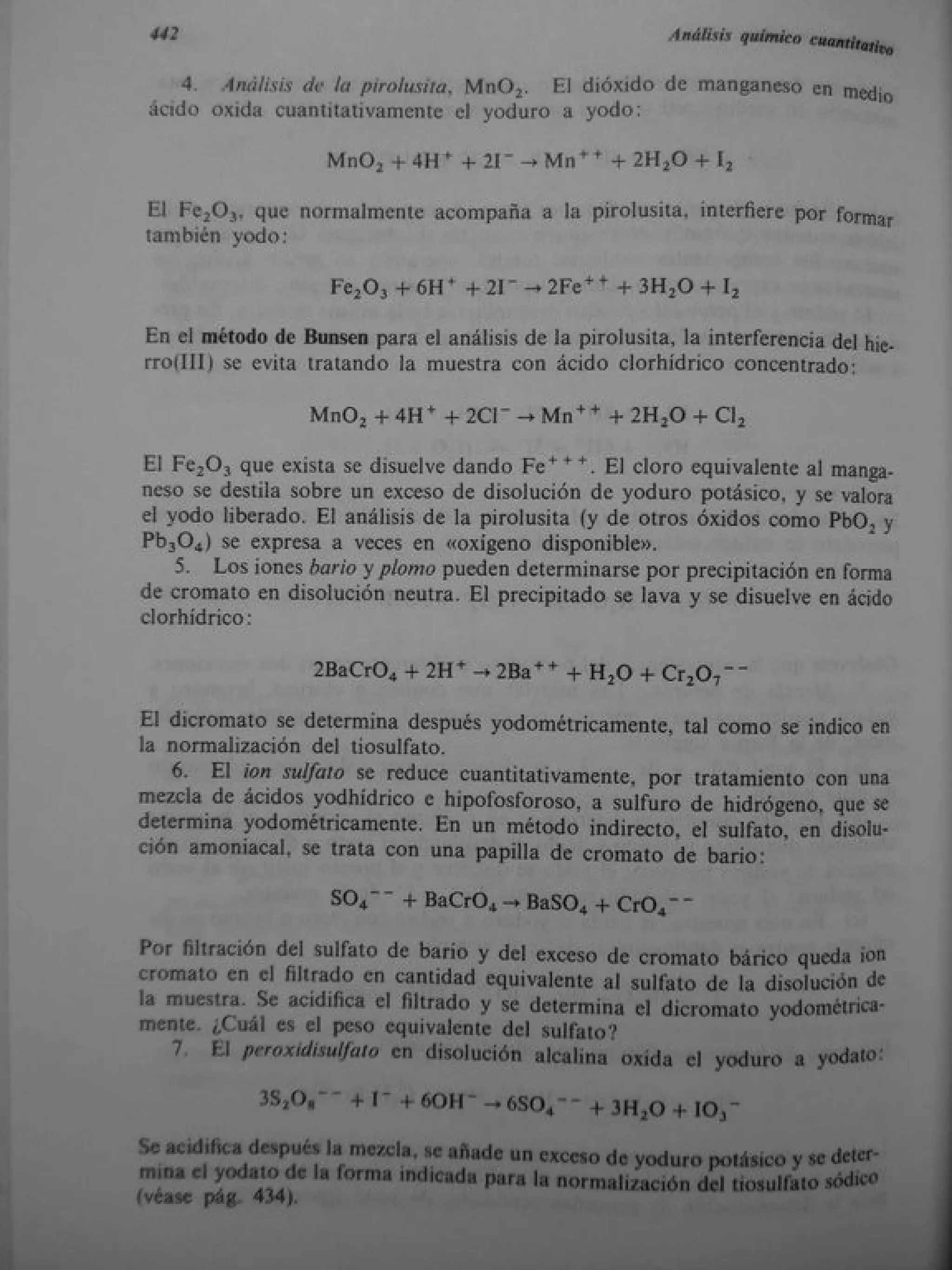 Analisis Quimico de AYRES