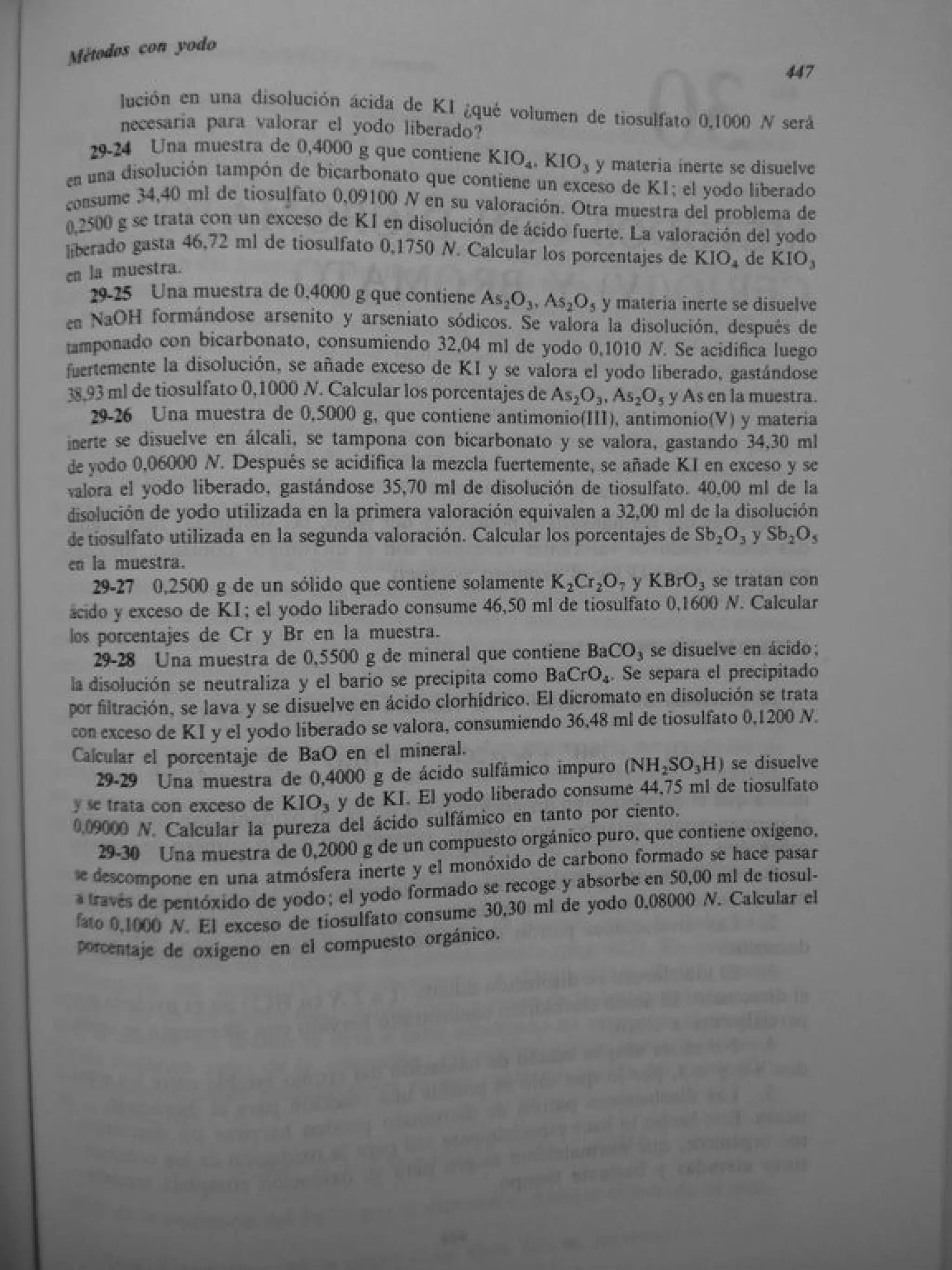 Analisis Quimico de AYRES