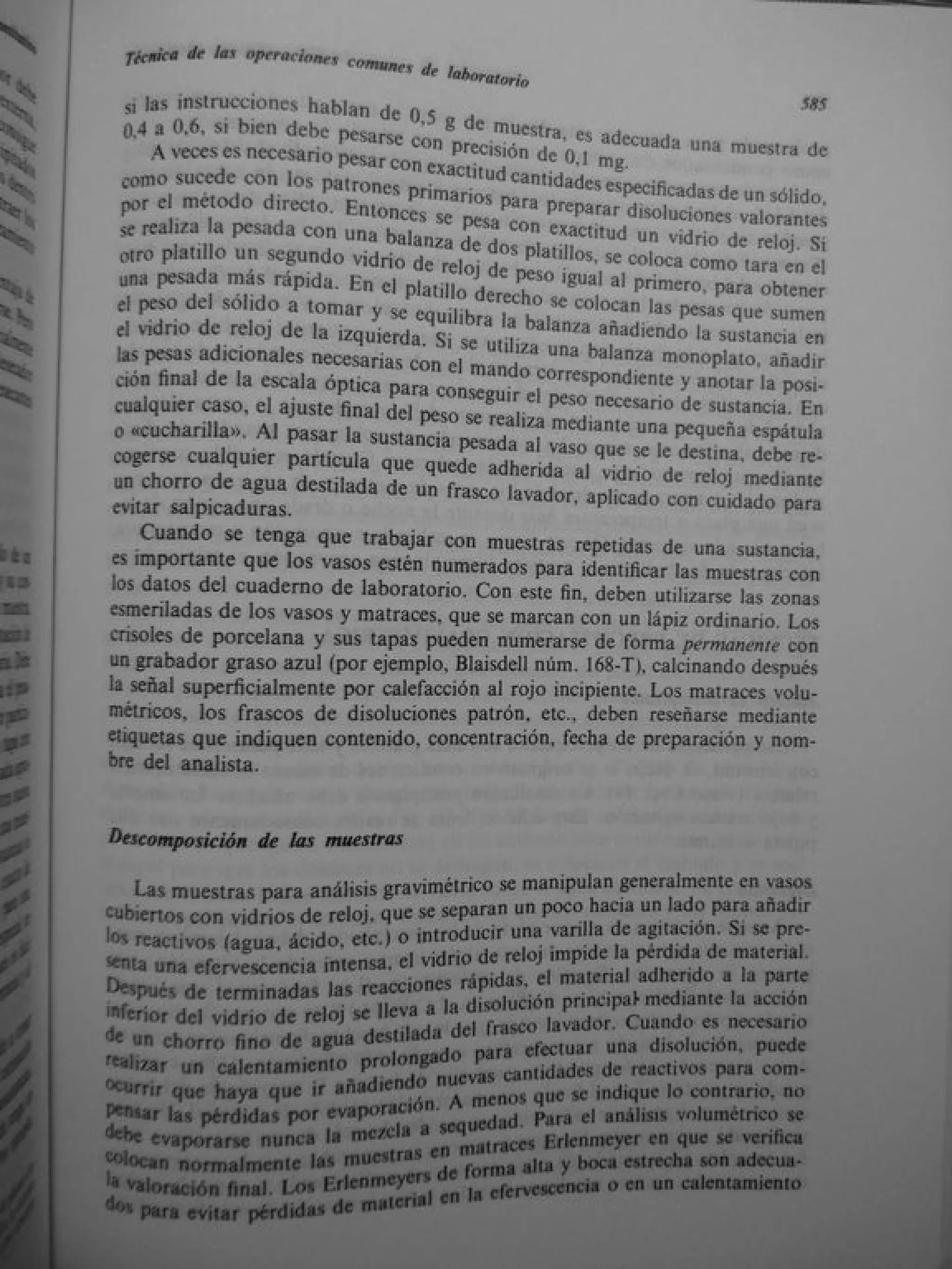 Analisis Quimico de AYRES