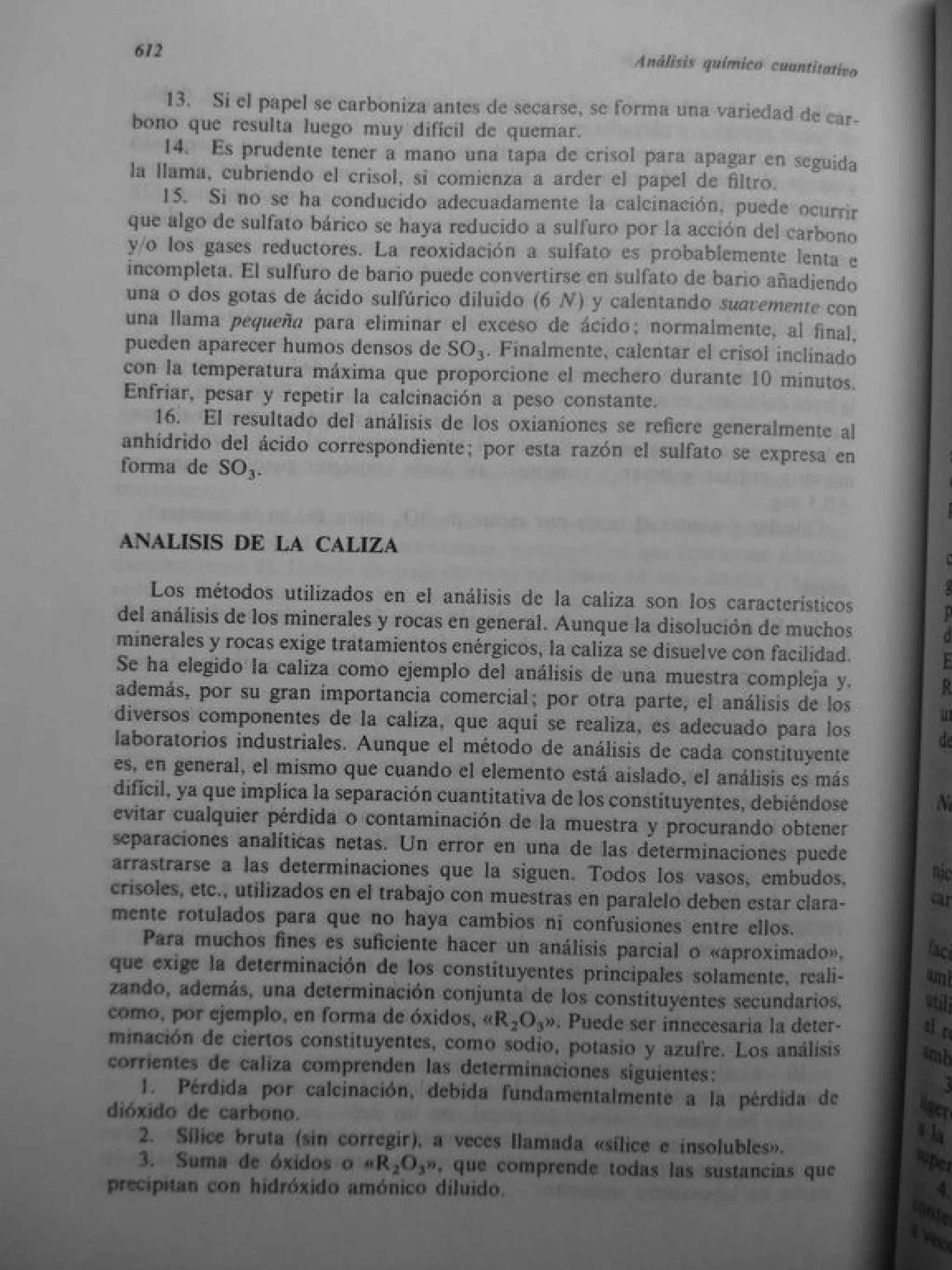 Analisis Quimico de AYRES