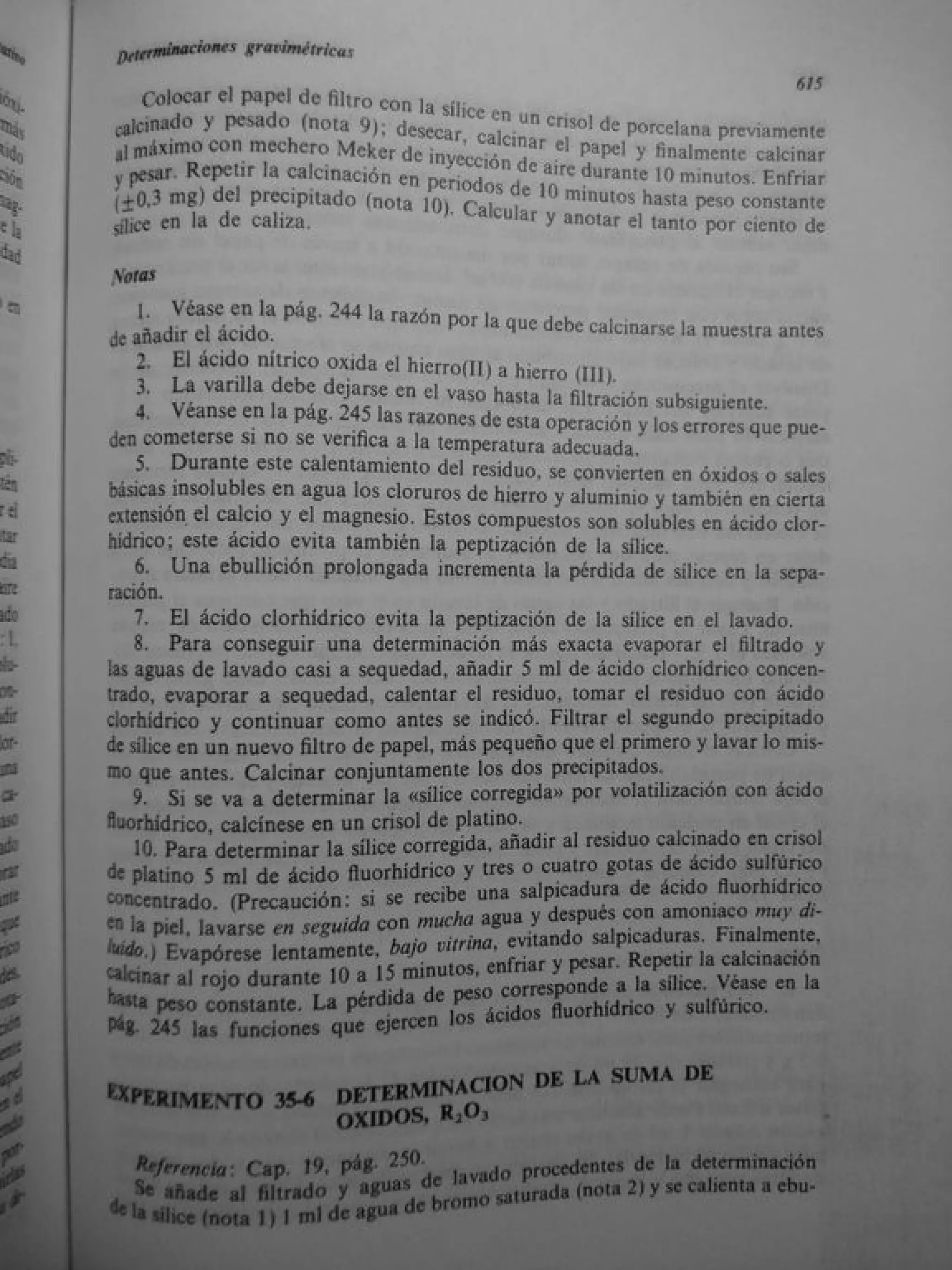 Analisis Quimico de AYRES