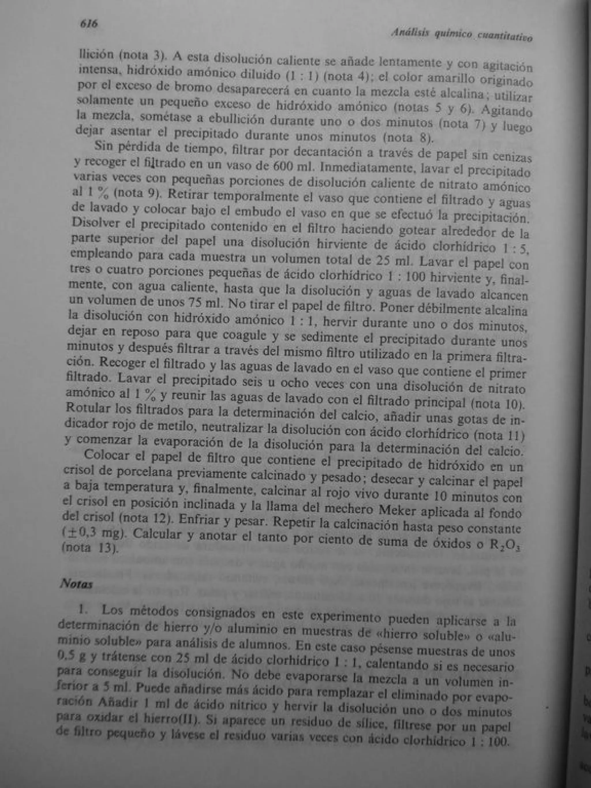 Analisis Quimico de AYRES