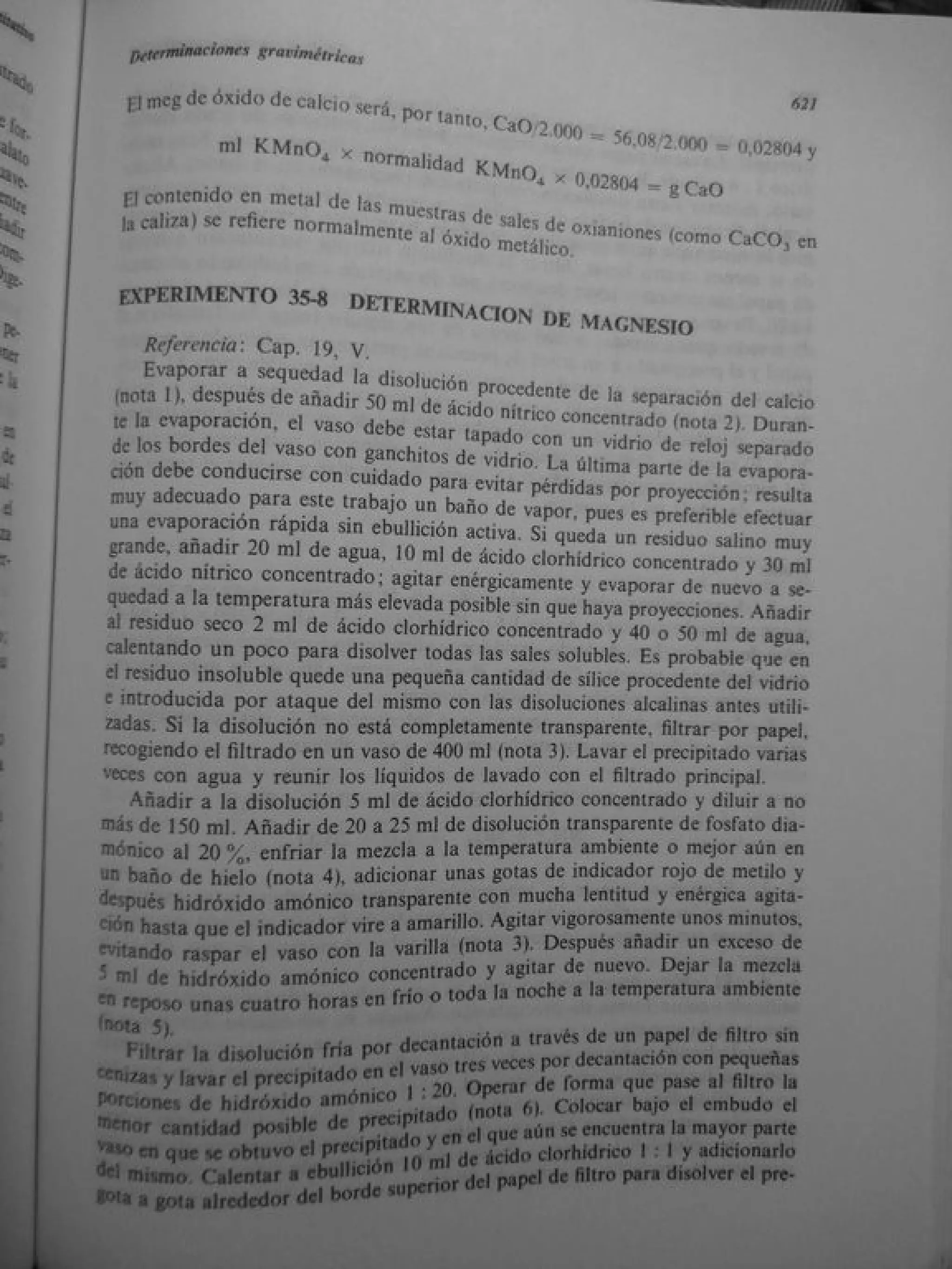 Analisis Quimico de AYRES