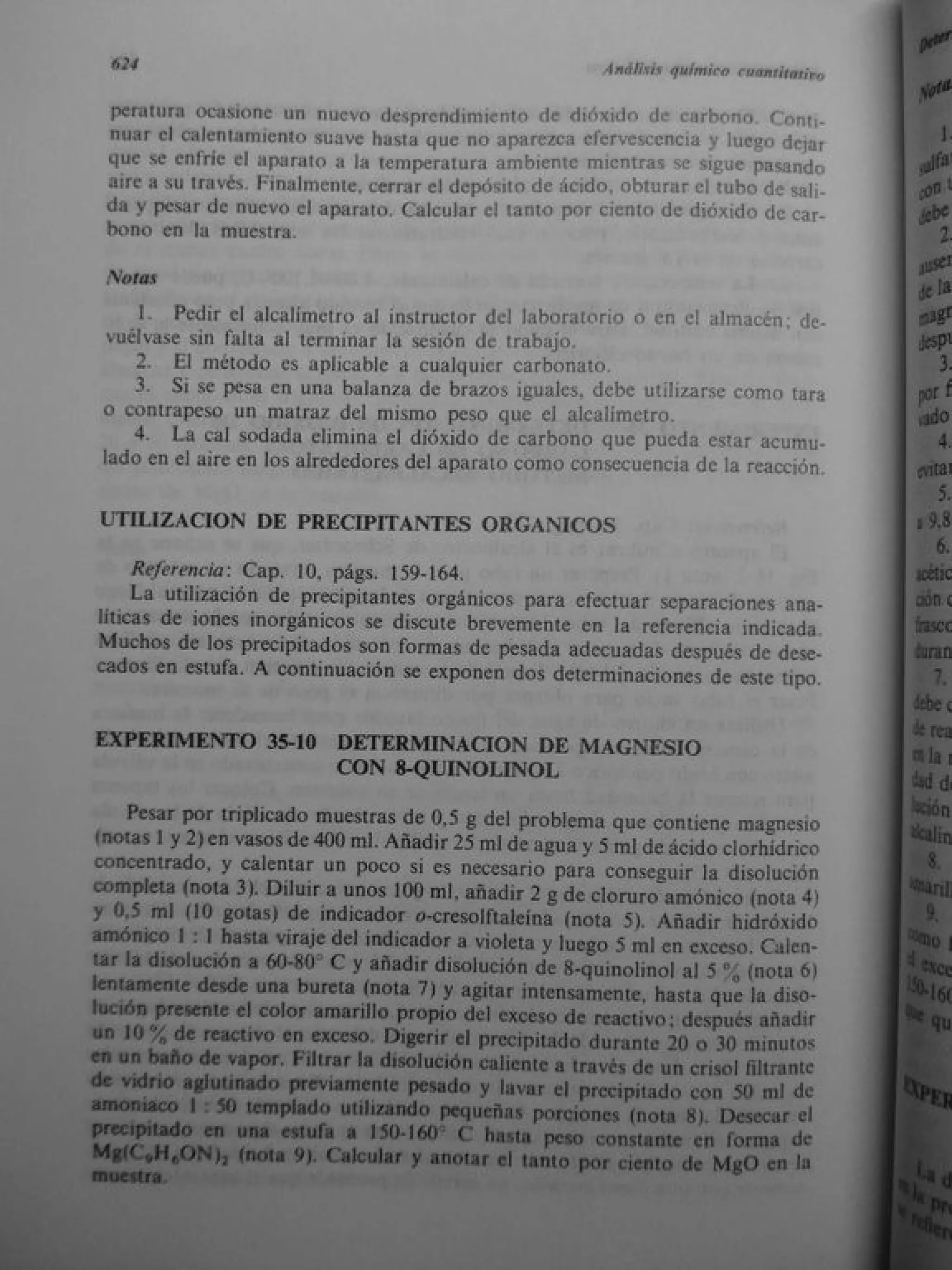 Analisis Quimico de AYRES