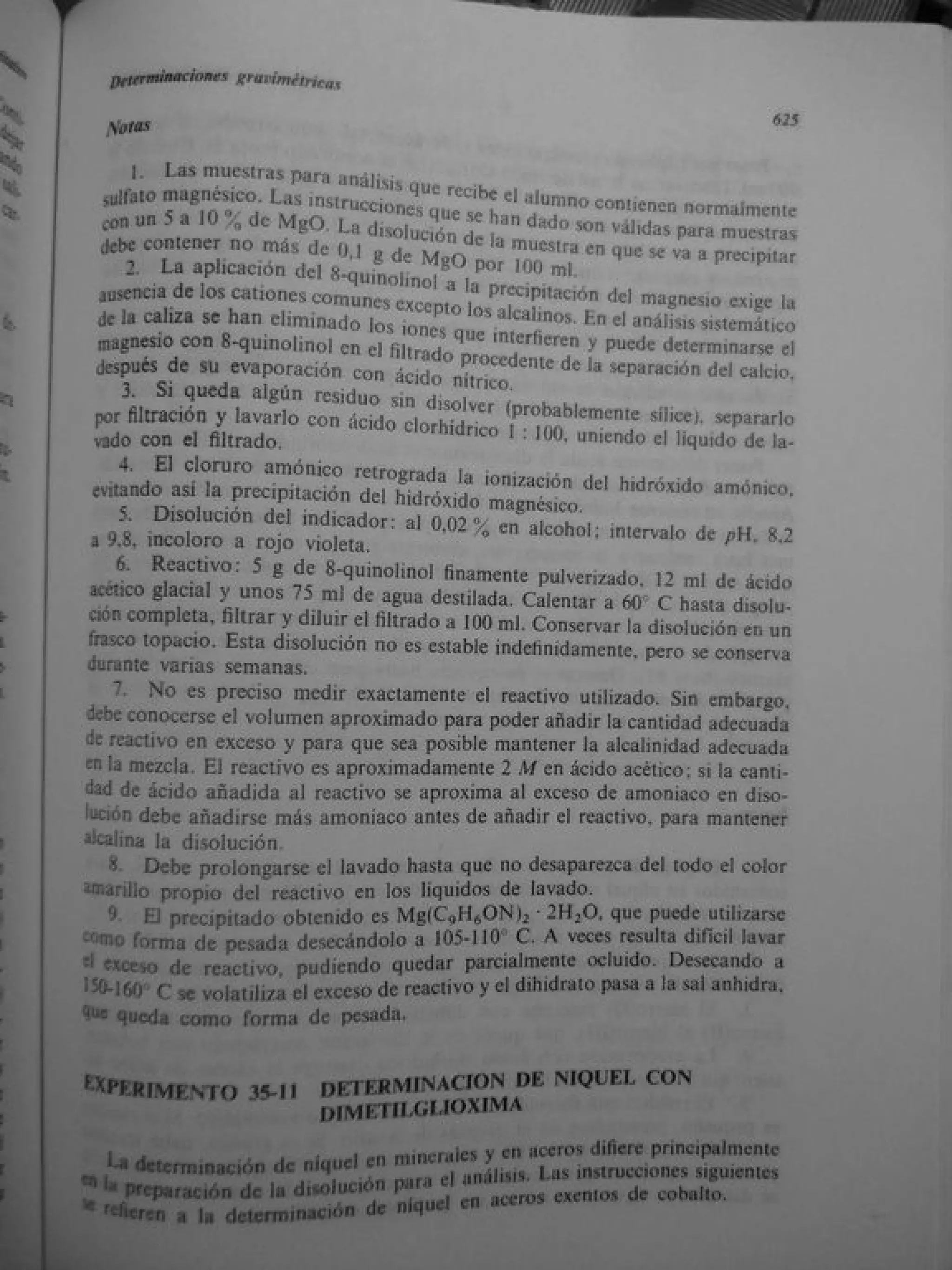 Analisis Quimico de AYRES