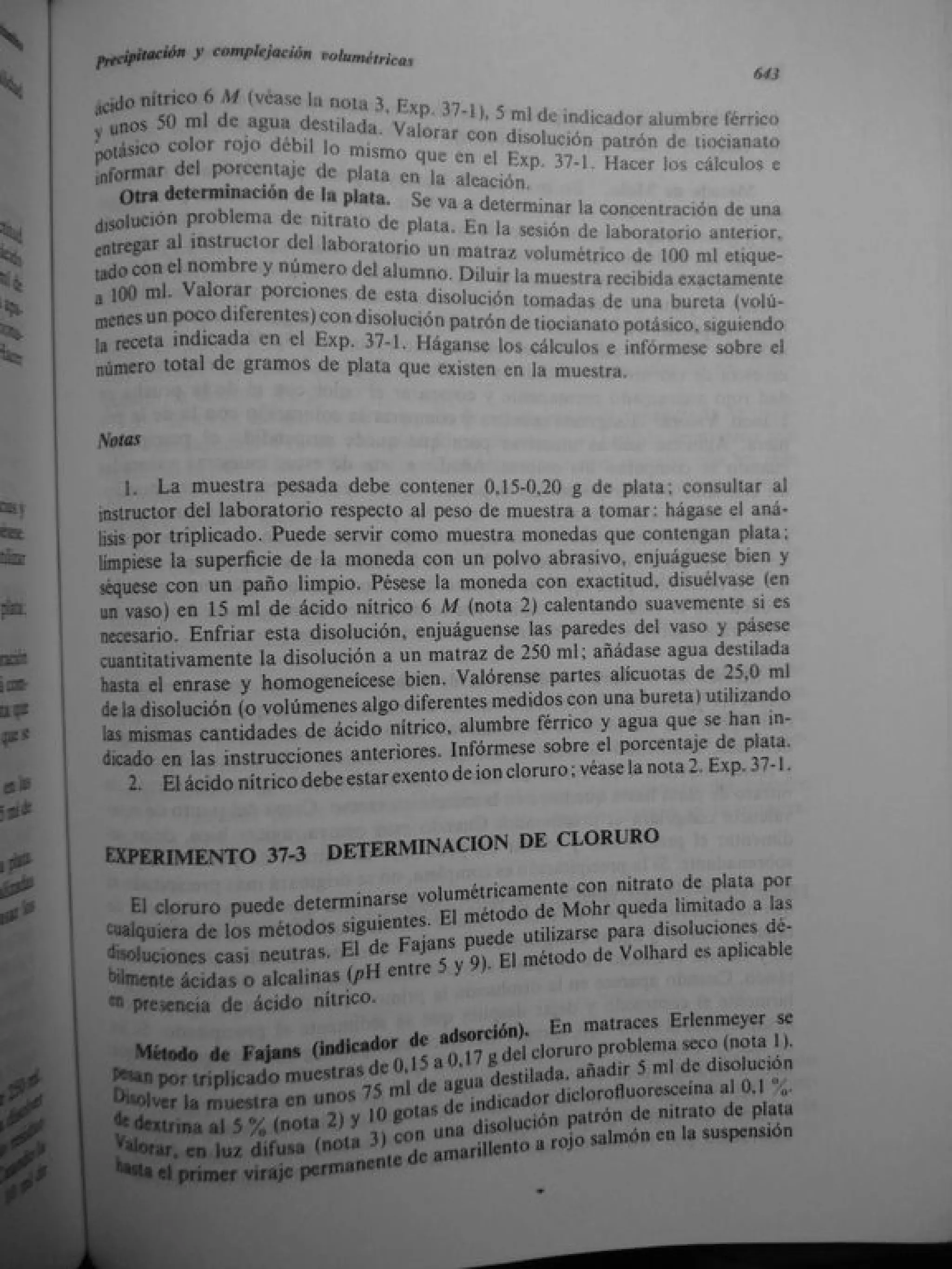 Analisis Quimico de AYRES