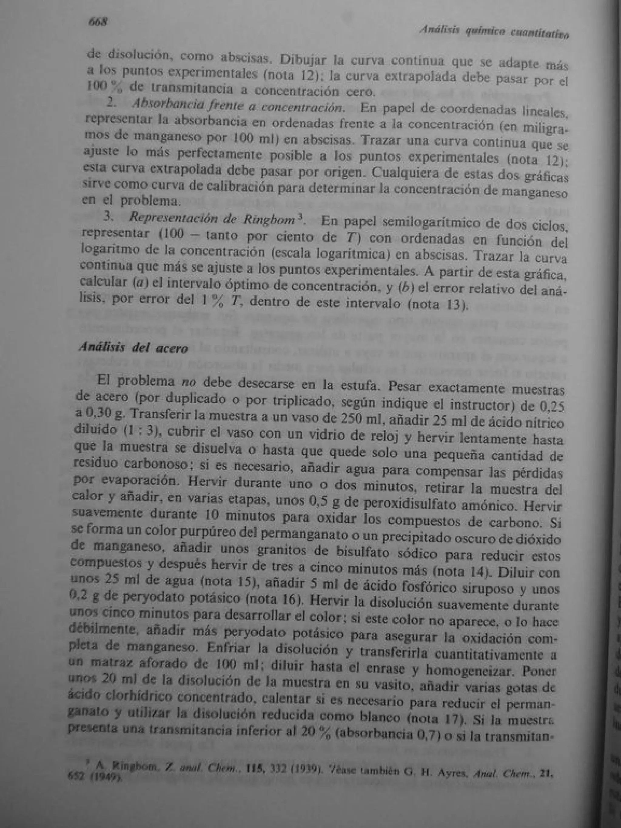 Analisis Quimico de AYRES