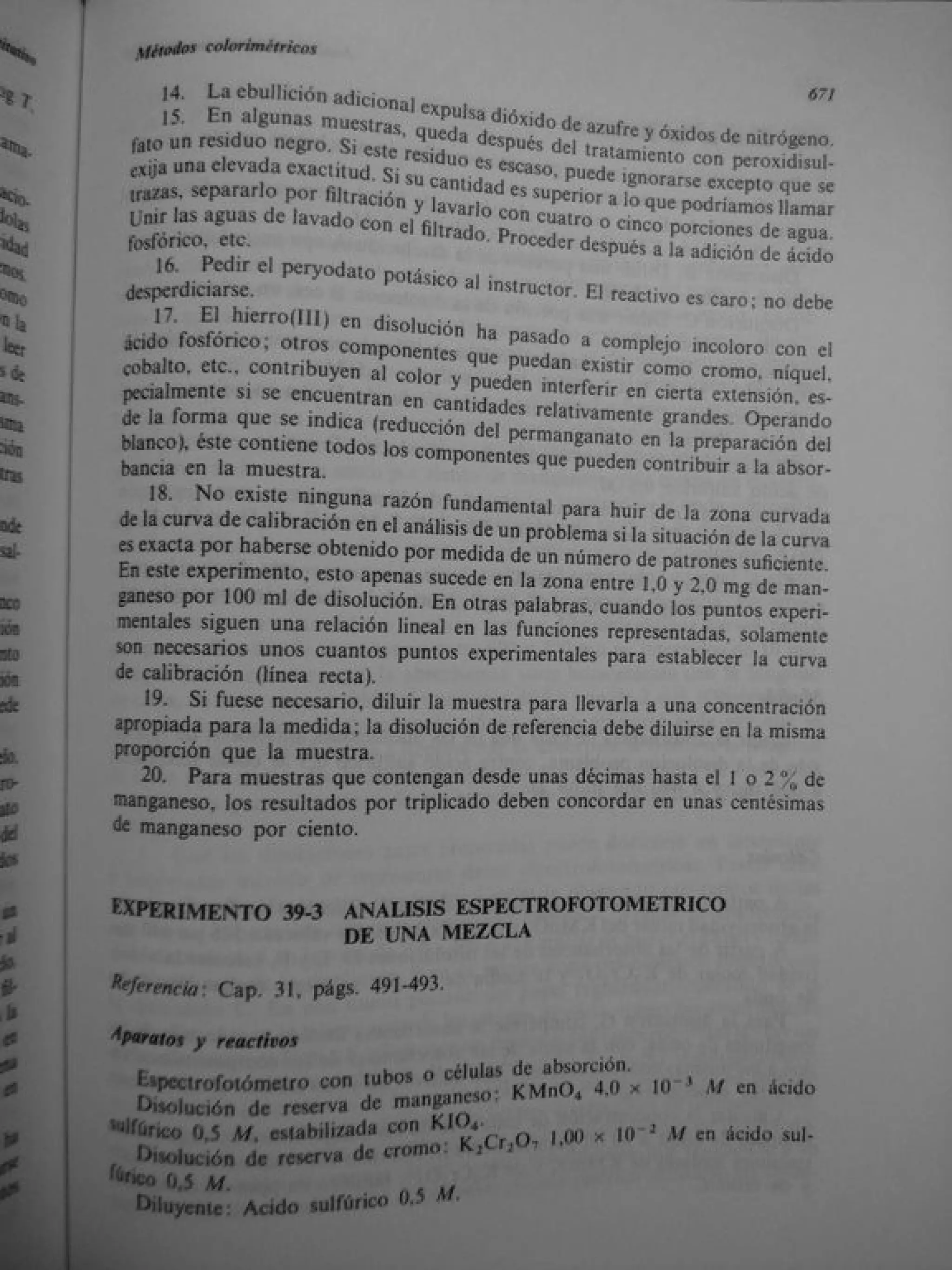 Analisis Quimico de AYRES