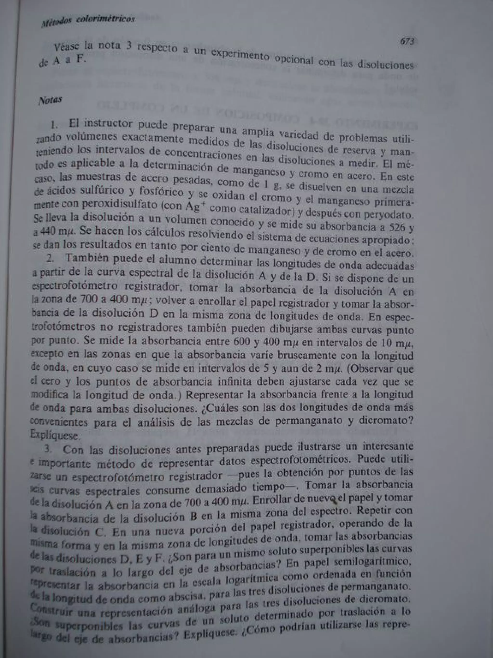 Analisis Quimico de AYRES